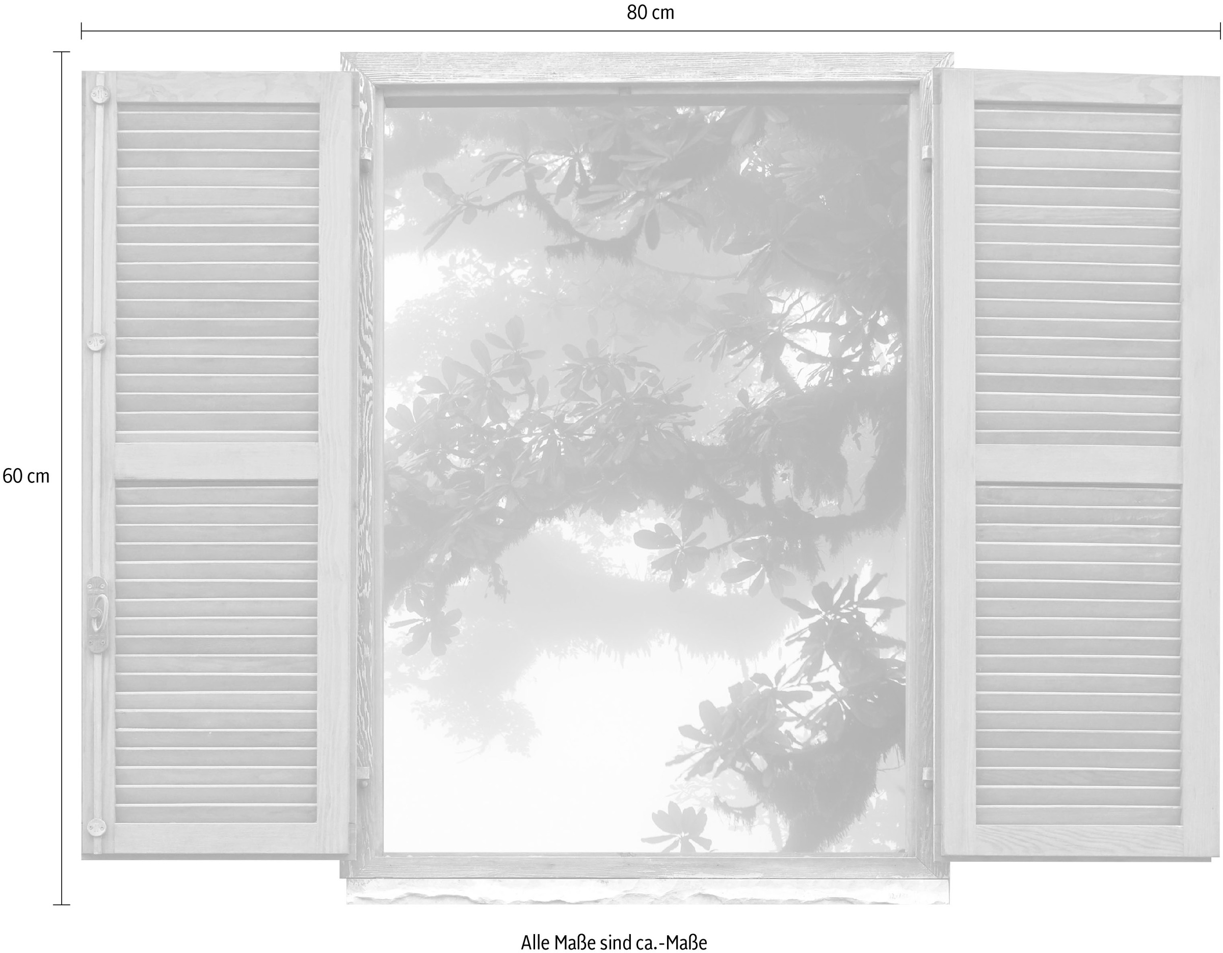 queence Wandtattoo »Asiatischer Baum« Wandsticker, Wandbild, selbstklebend, 3D, Fenster