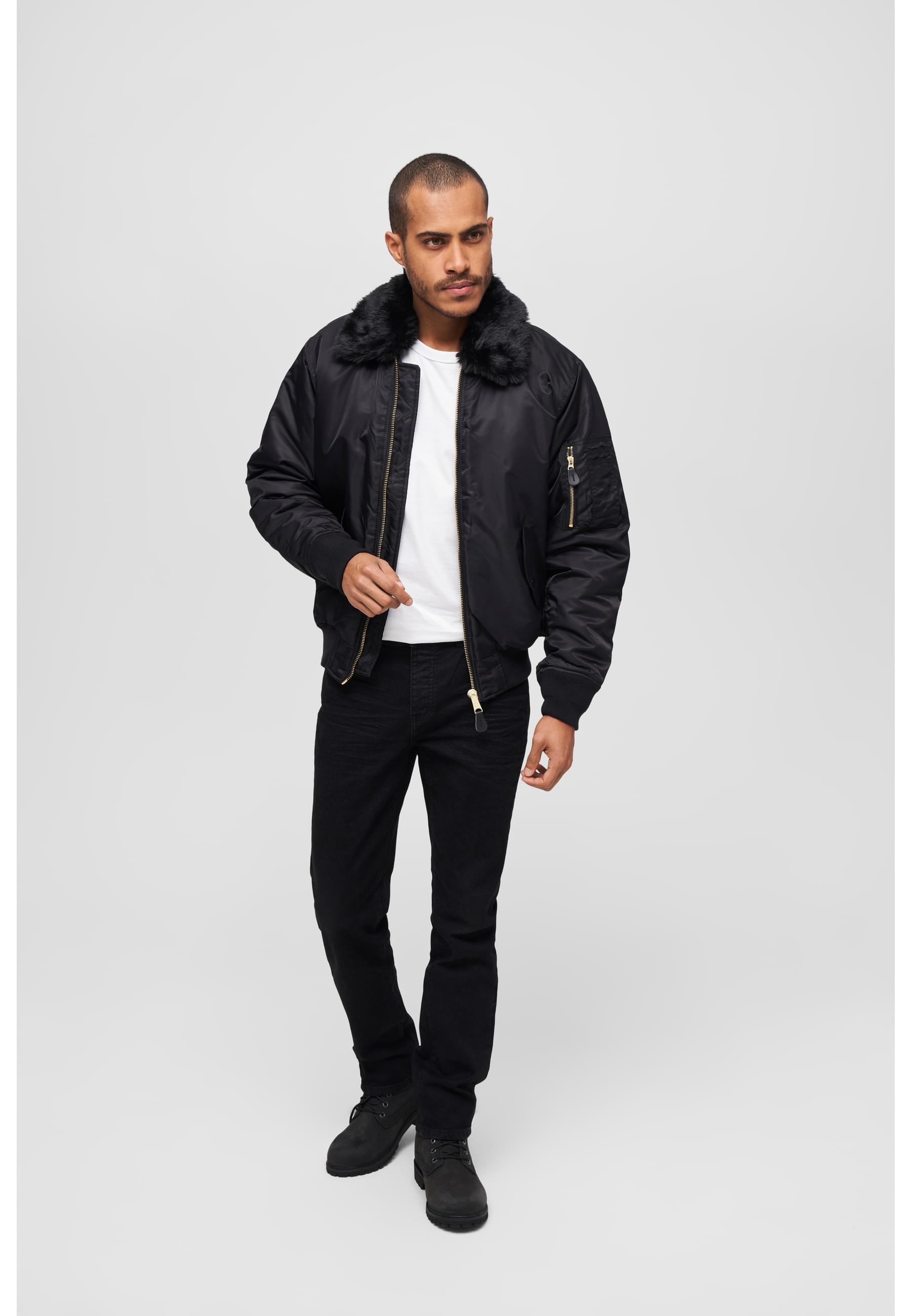 Brandit Winterjacke »Brandit Herren MA2 Jacket Fur Collar« 1 Stk. tlg. ohne Kapuze