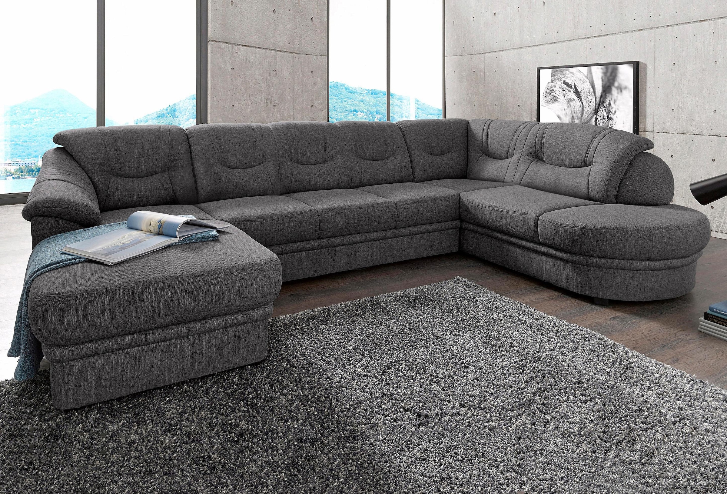 sit&more Wohnlandschaft »Savoni U-Form«, wahlweise mit Bettfunktion günstig online kaufen