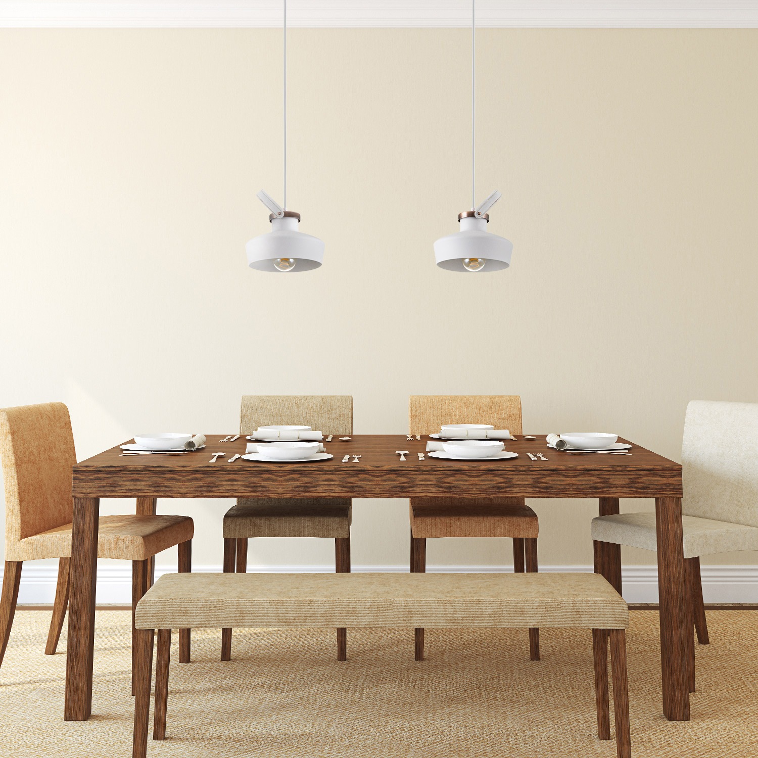 Paco Home Pendelleuchte »INKA M« E27