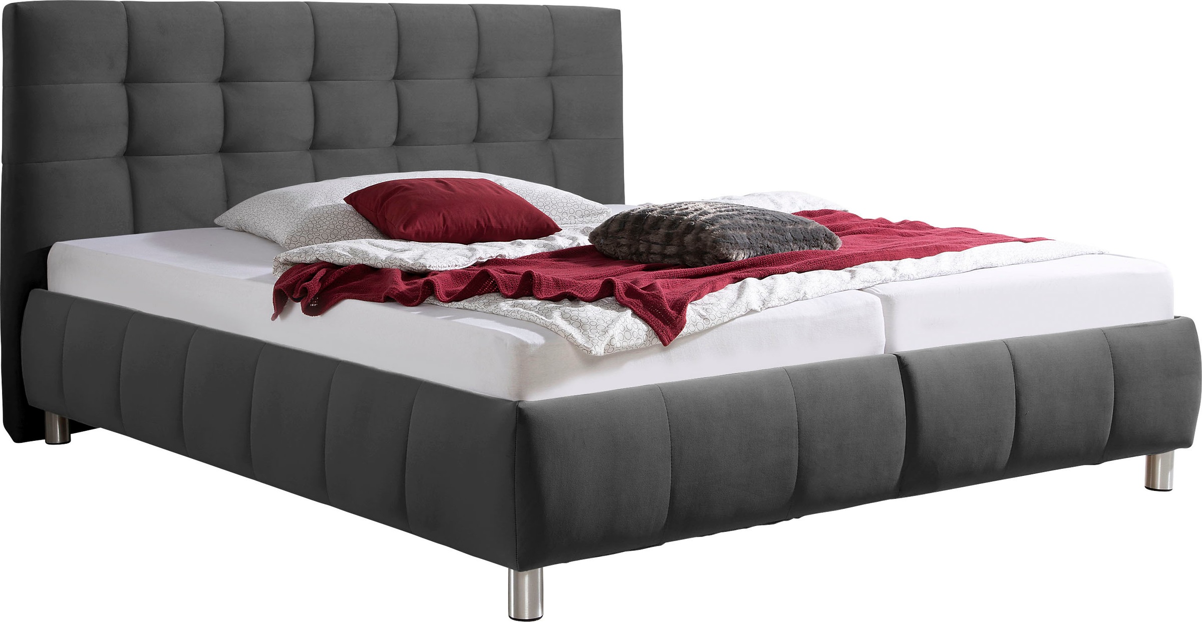 Maintal Polsterbett "Lalley" inkl. Bettkasten in H2,H3,H4 und 3 Matratzen A günstig online kaufen