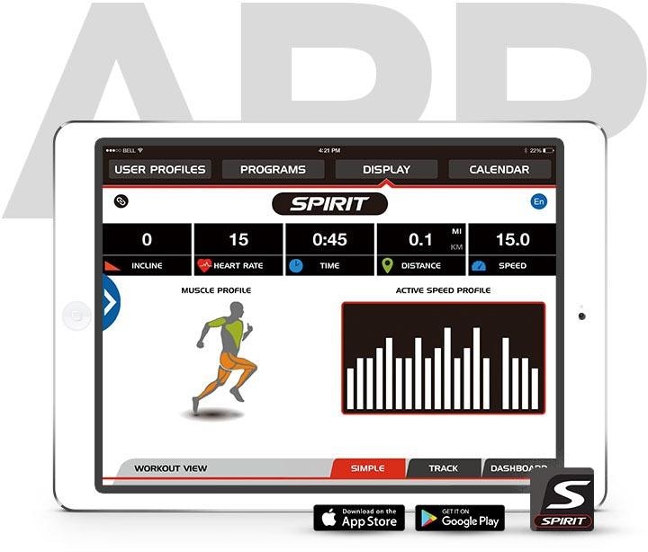 Spirit Fitness Laufband »XT 185«, bis max. 16 km/h