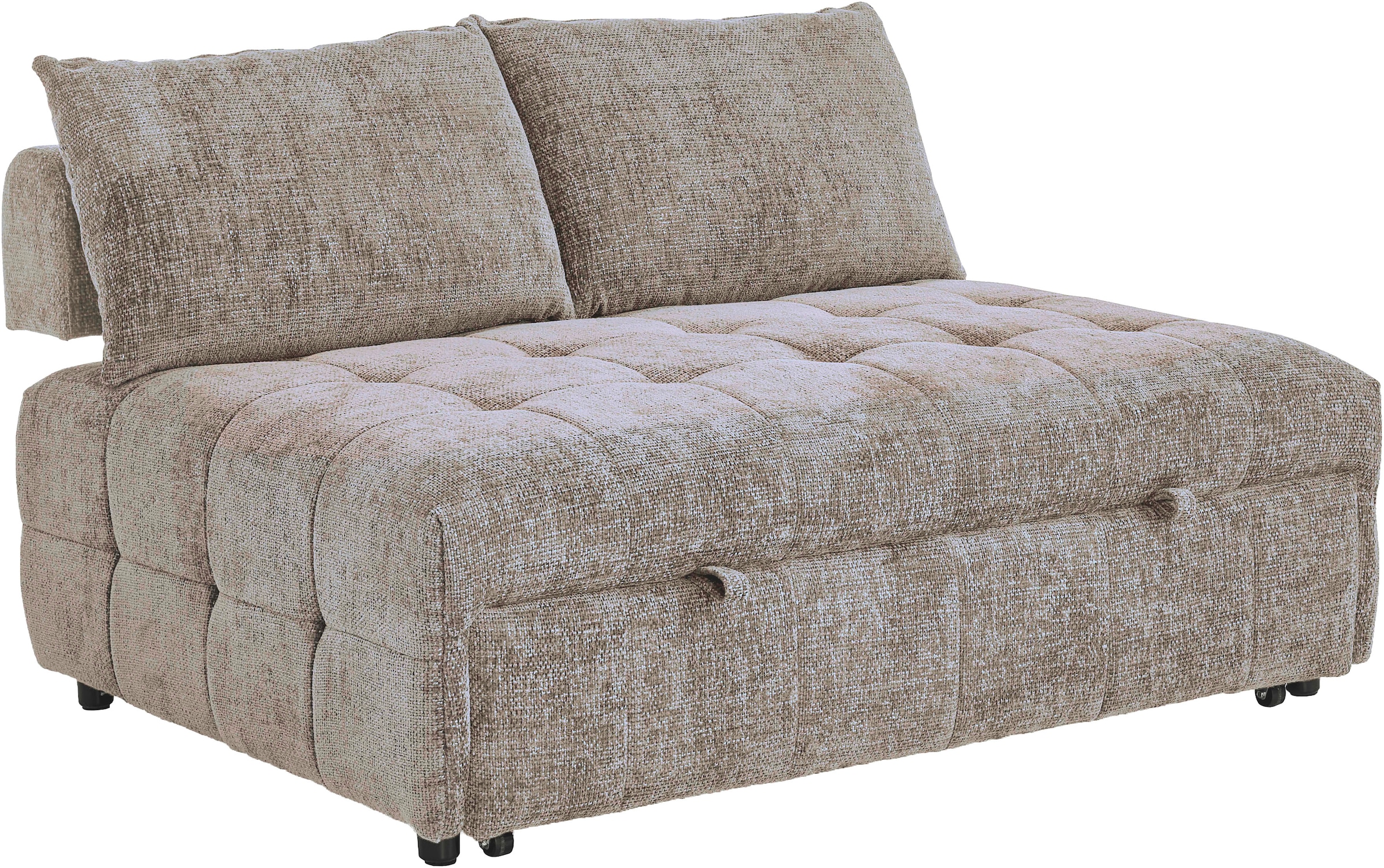 ATLANTIC home collection Schlafsofa »Kuno, B:140cm« 2-Sitzer Schlafsofa mit Sitztiefenverstellung (2x)