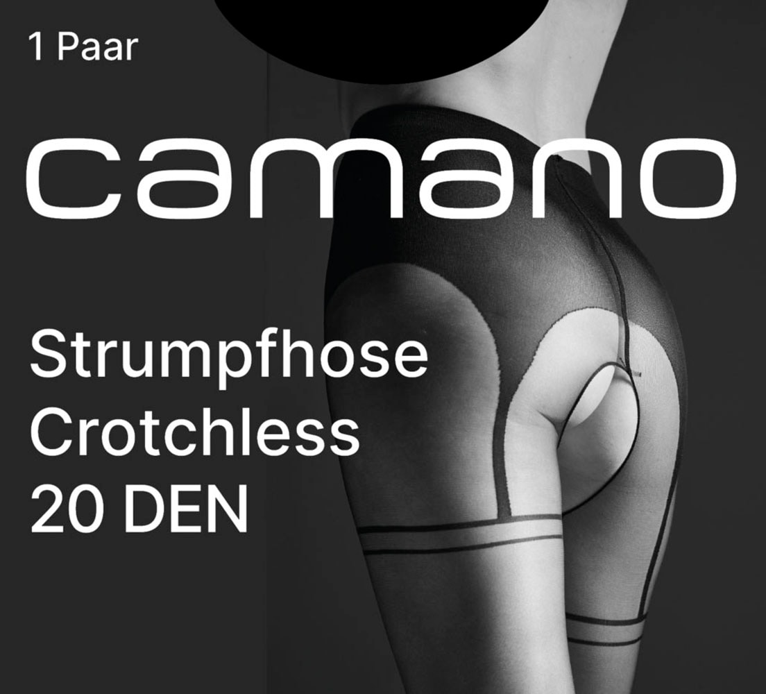 Camano Feinstrumpfhose »fine seductive«, (1 St.), mit verführerischem Design