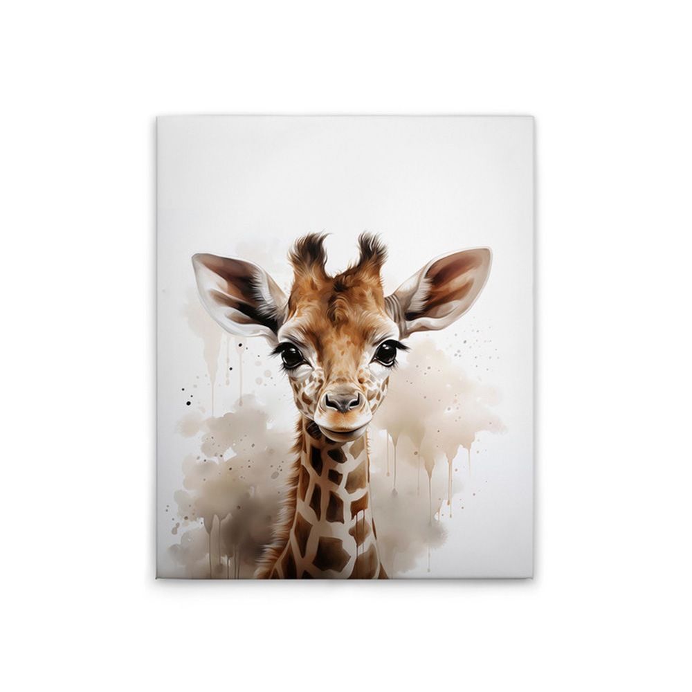 A.S. Création Leinwandbild »Baby Giraffe - Wandbild Weiß Braun Beige Keilra günstig online kaufen