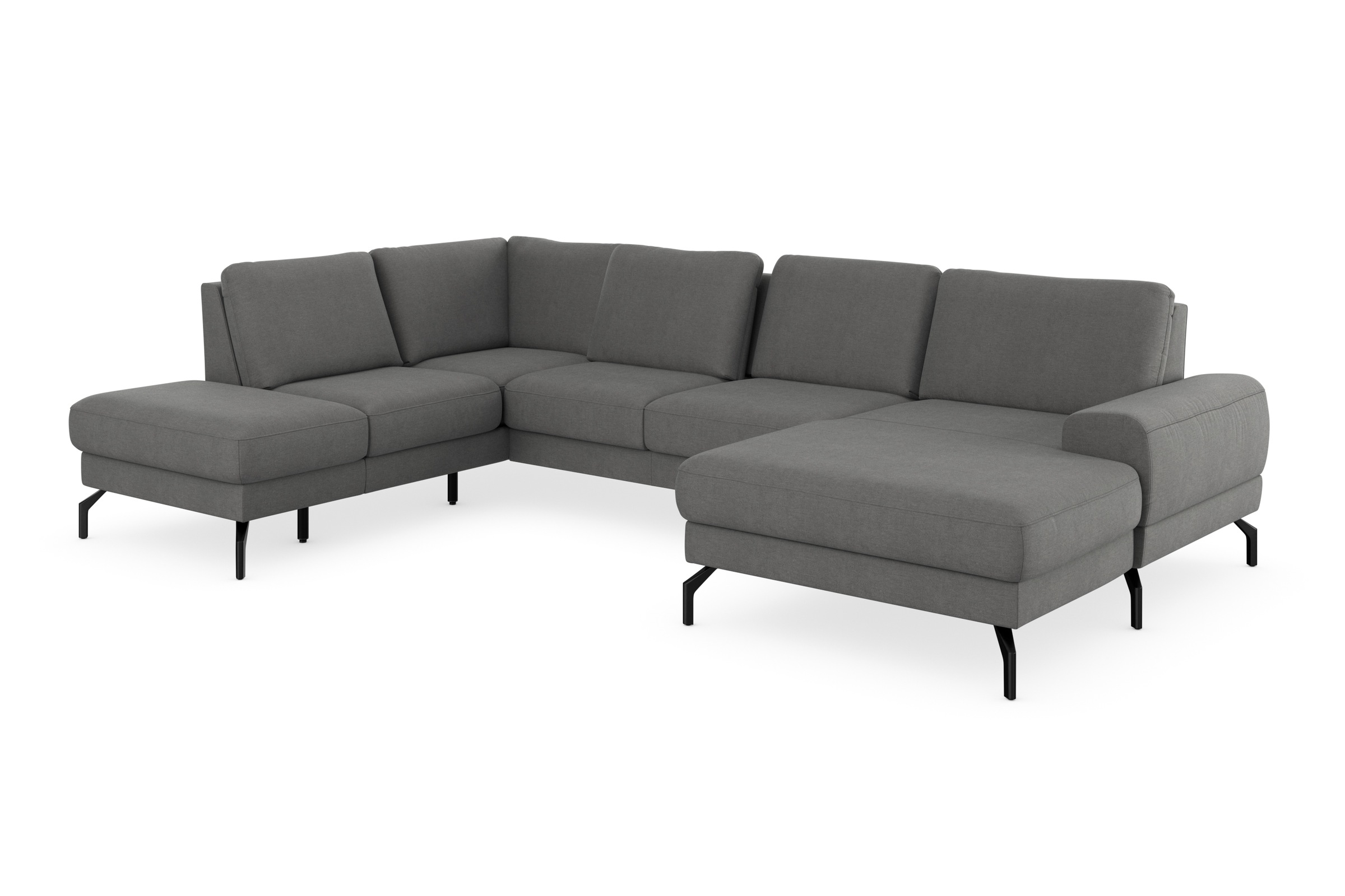 sit&more Wohnlandschaft »Cinturo U-Form«, inklusive Sitztiefenverstellung und Federkern, Sitzhöhe 48 cm