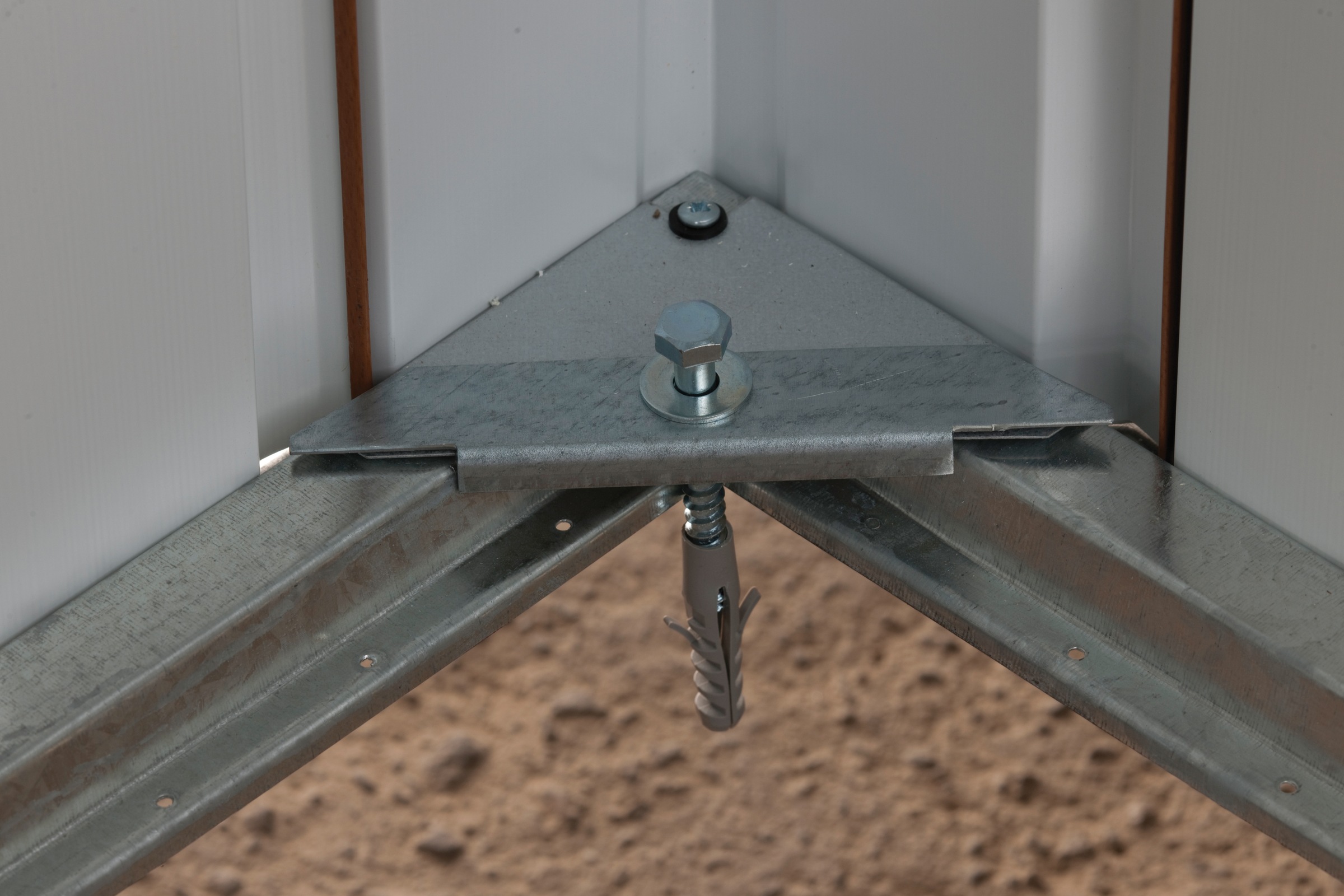 YARDMASTER Gerätehaus »Brandenburg 1012«, Metall, mit Bodenrahmen