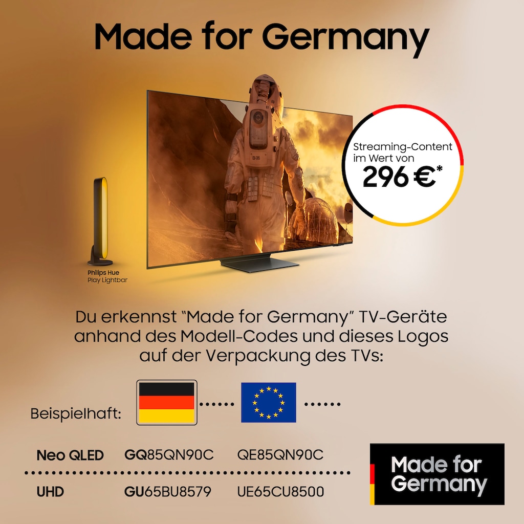 Samsung LED-Fernseher, 189 cm/75 Zoll, Smart-TV, Quantum Prozessor 4K,Quantum HDR,Gaming Hub,Smart Hub