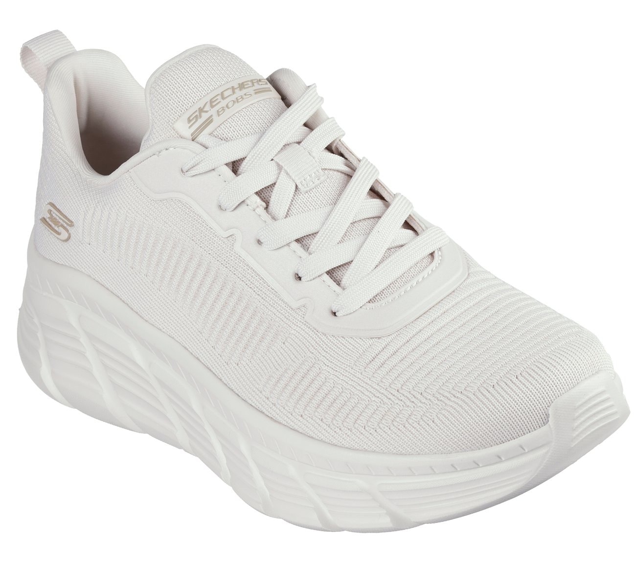 Skechers Damen Sneaker »BOBS B FLEX HI-FLYING HI« , Trainingsschuh, Schnürschuh, Freizeitschuh in veganer Verarbeitung weiß 38