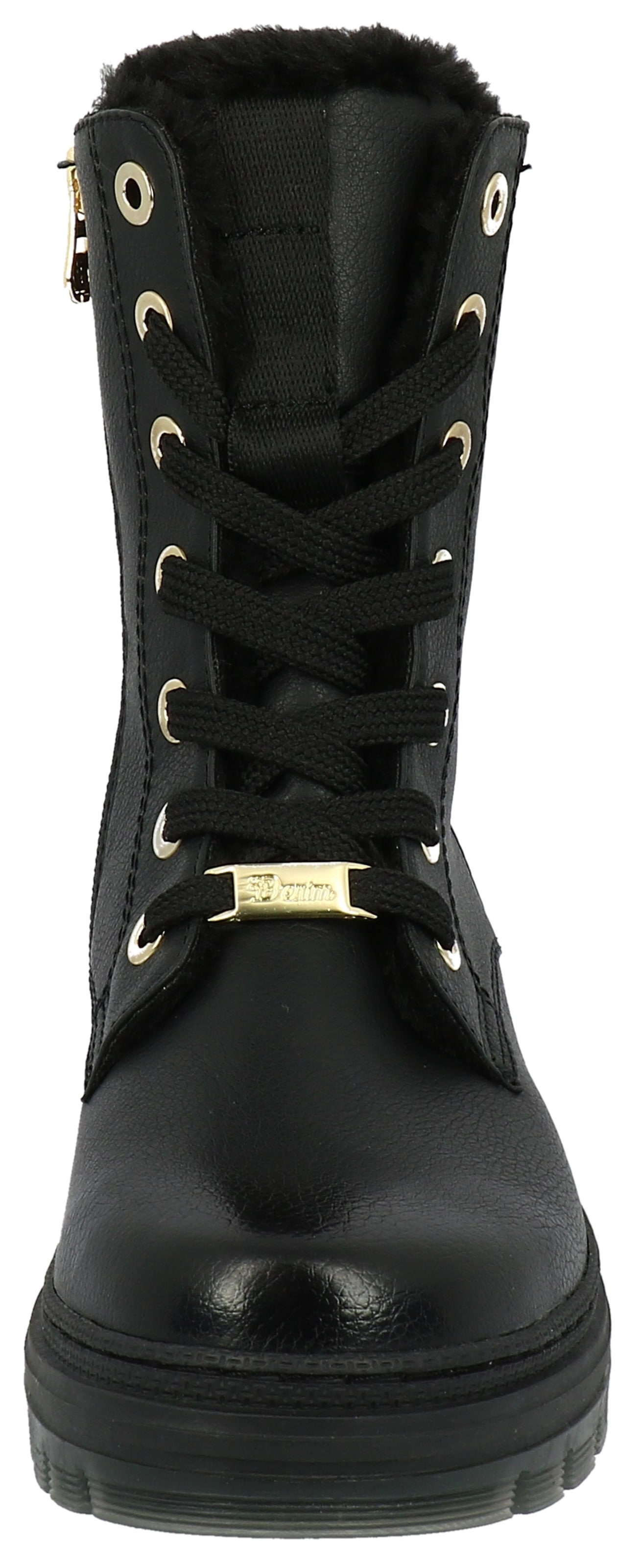 TOM TAILOR Schnürboots  Winterstiefel mit Logoprägung an der Ferse