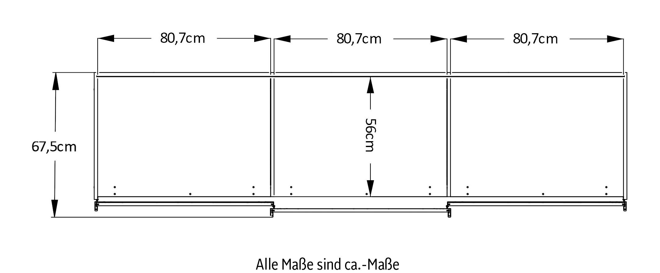 STAUD Schwebetürenschrank »Sinfonie Plus, edles Design in hochwertiger Qualität, Made in Germany« Mit vier verschiedenen Ausstattungsvarianten