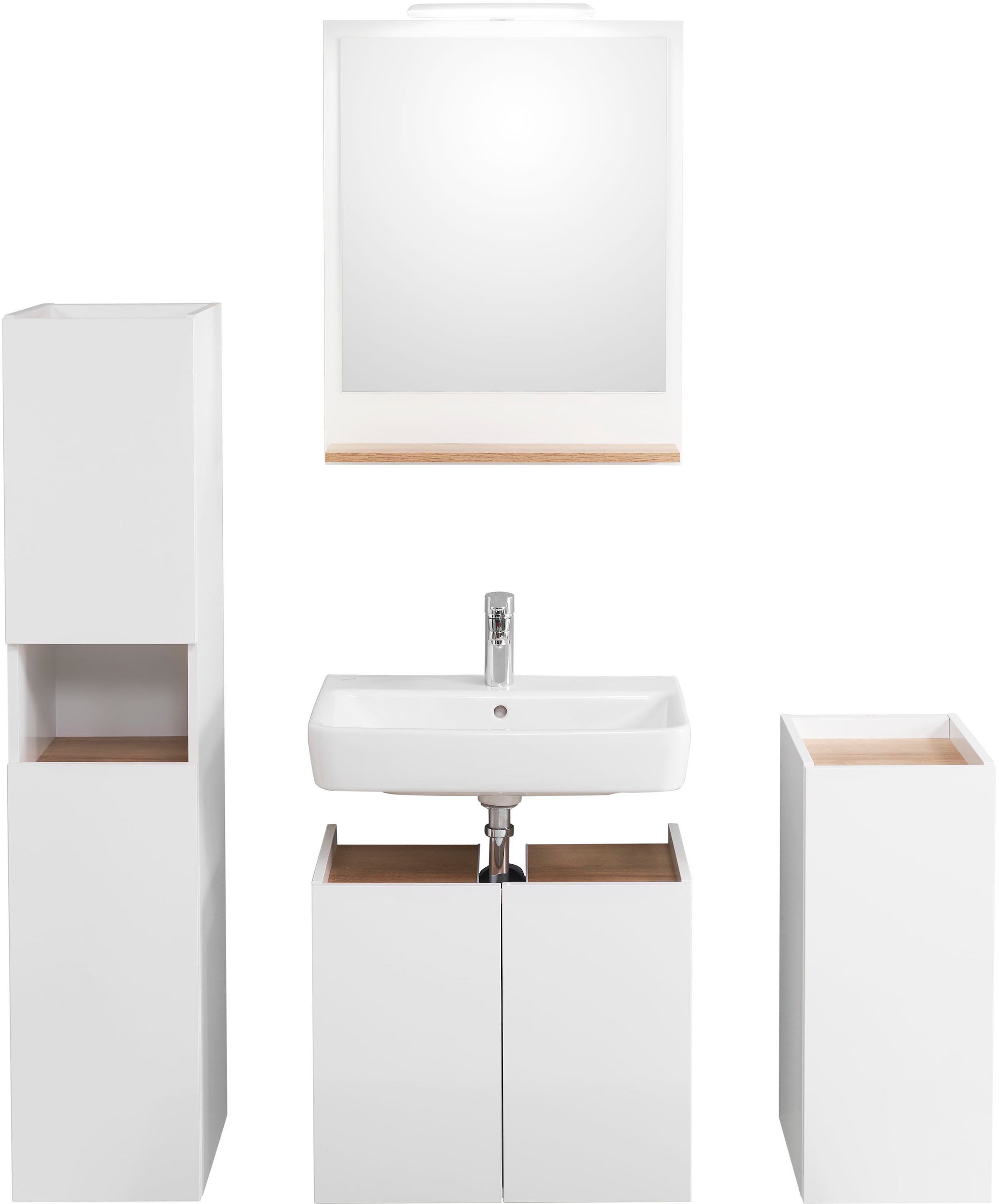 Saphir Badmöbel-Set »Quickset 947 4-teilig, Waschbeckenunterschrank mit Spi günstig online kaufen