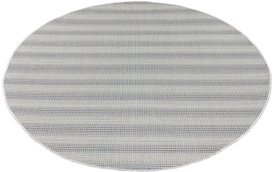 Carpet City Outdoorteppich »PALM3471«, rund, 5 mm Höhe, Wetterfest & UV-beständig, für Balkon, Terrasse, Küche, flach gewebt