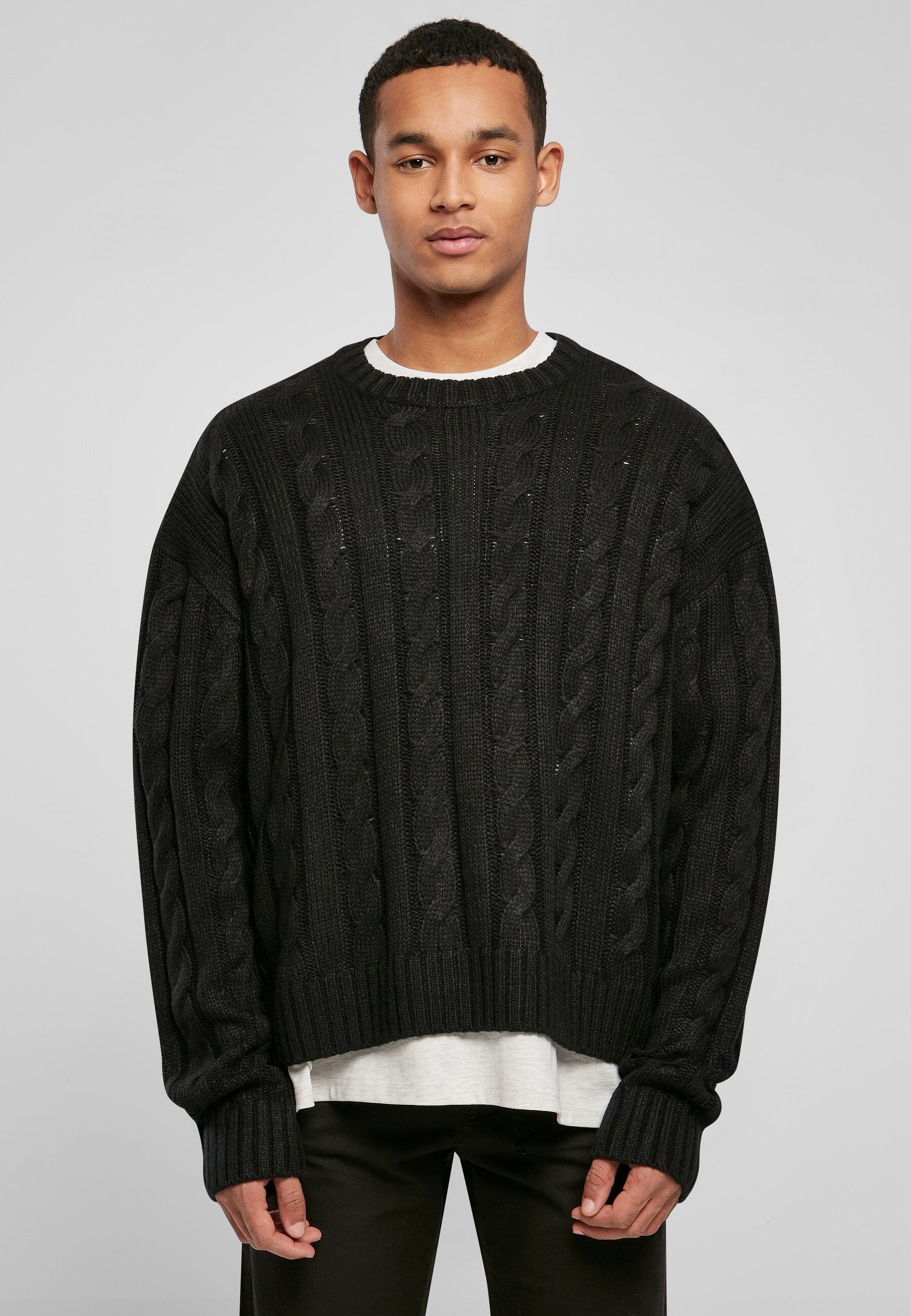 URBAN CLASSICS Rundhalspullover »Urban Classics Herren Boxy Sweater« 1 Stk.