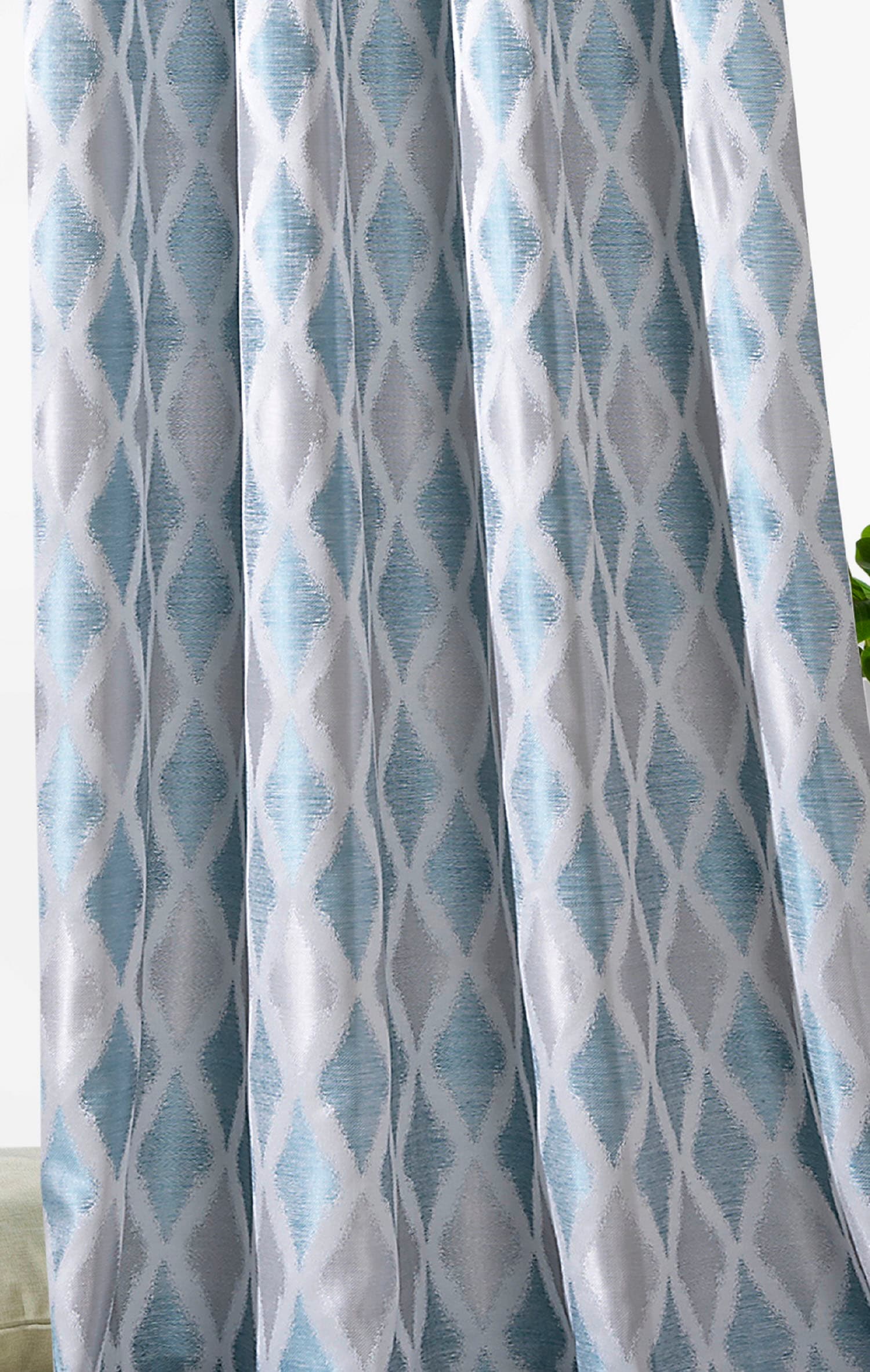 Weckbrodt Vorhang »Raute«, (1 St.), Jacquard, strukturiert, blickdicht, Muster Raute, Gardine, Store