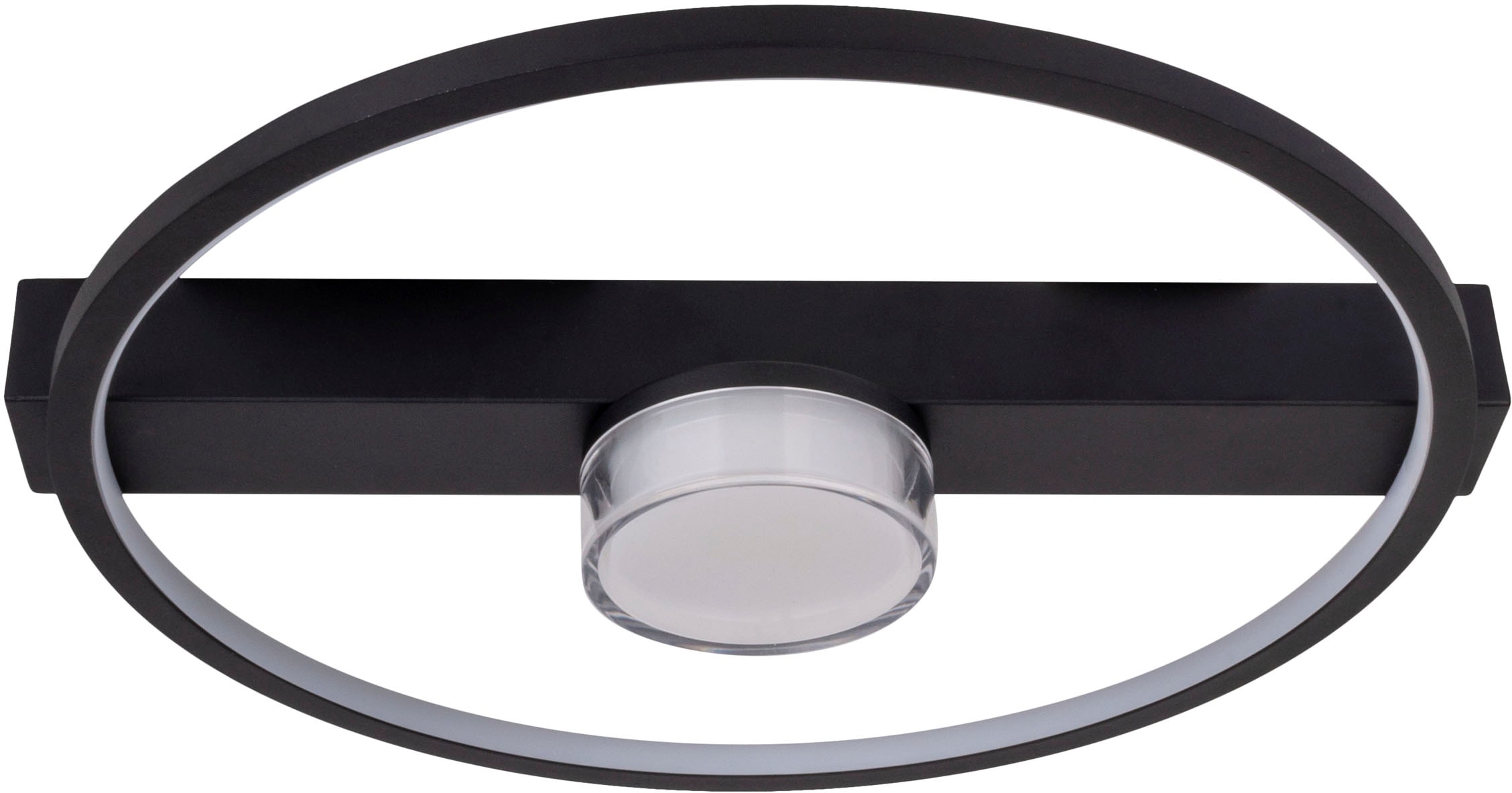 näve LED Deckenleuchte »Cimo«, 1 flammig, Leuchtmittel LED-Modul | LED wechselbar, stufenweise dimmbar per Wandschalter, Lichtfarbe warmweiß, schwarz