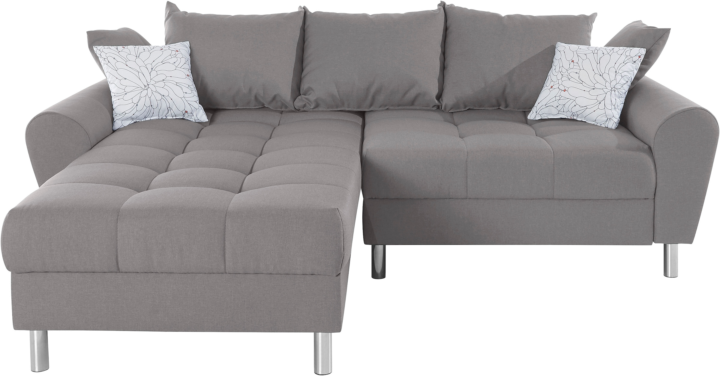 COLLECTION AB Ecksofa »Rada L-Form«, inklusive Hocker, Bettfunktion und Federkern