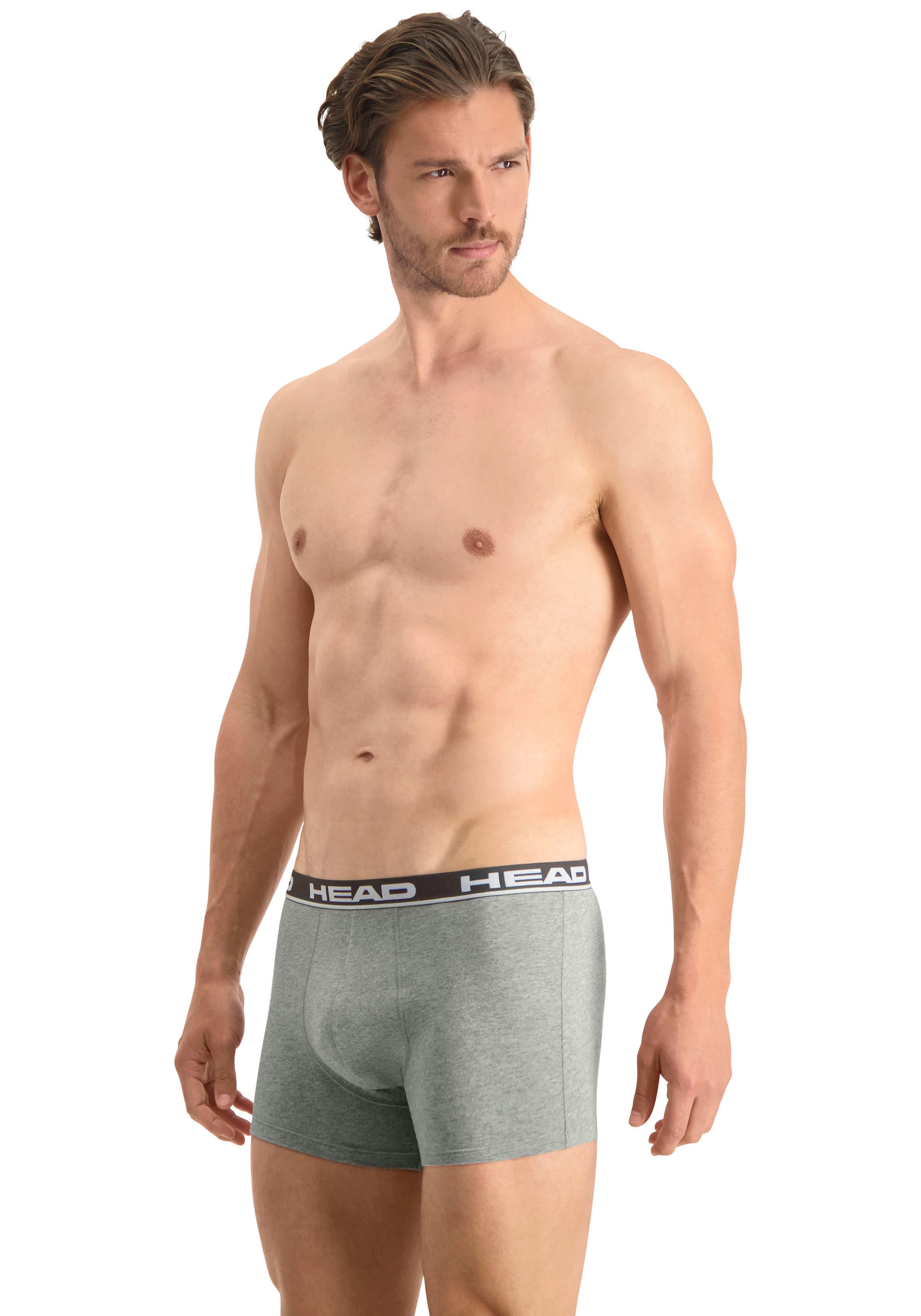 Head Boxershorts »HEAD BASIC BOXER 2P«, (2er Pack), mit elastischem Logobund