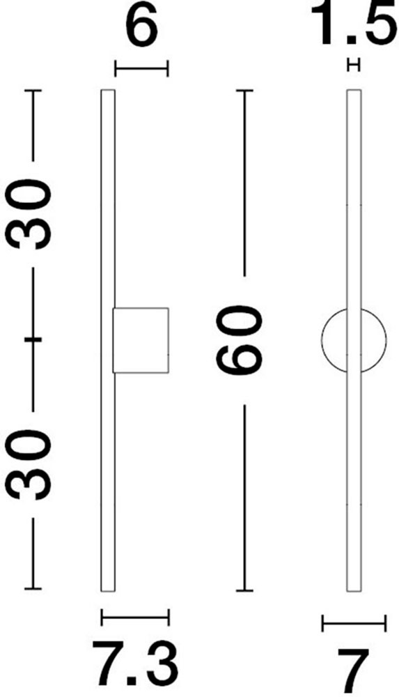 Nova Luce LED Wandleuchte »ADEN«, 1 flammig, Leuchtmittel LED-Modul | LED fest integriert
