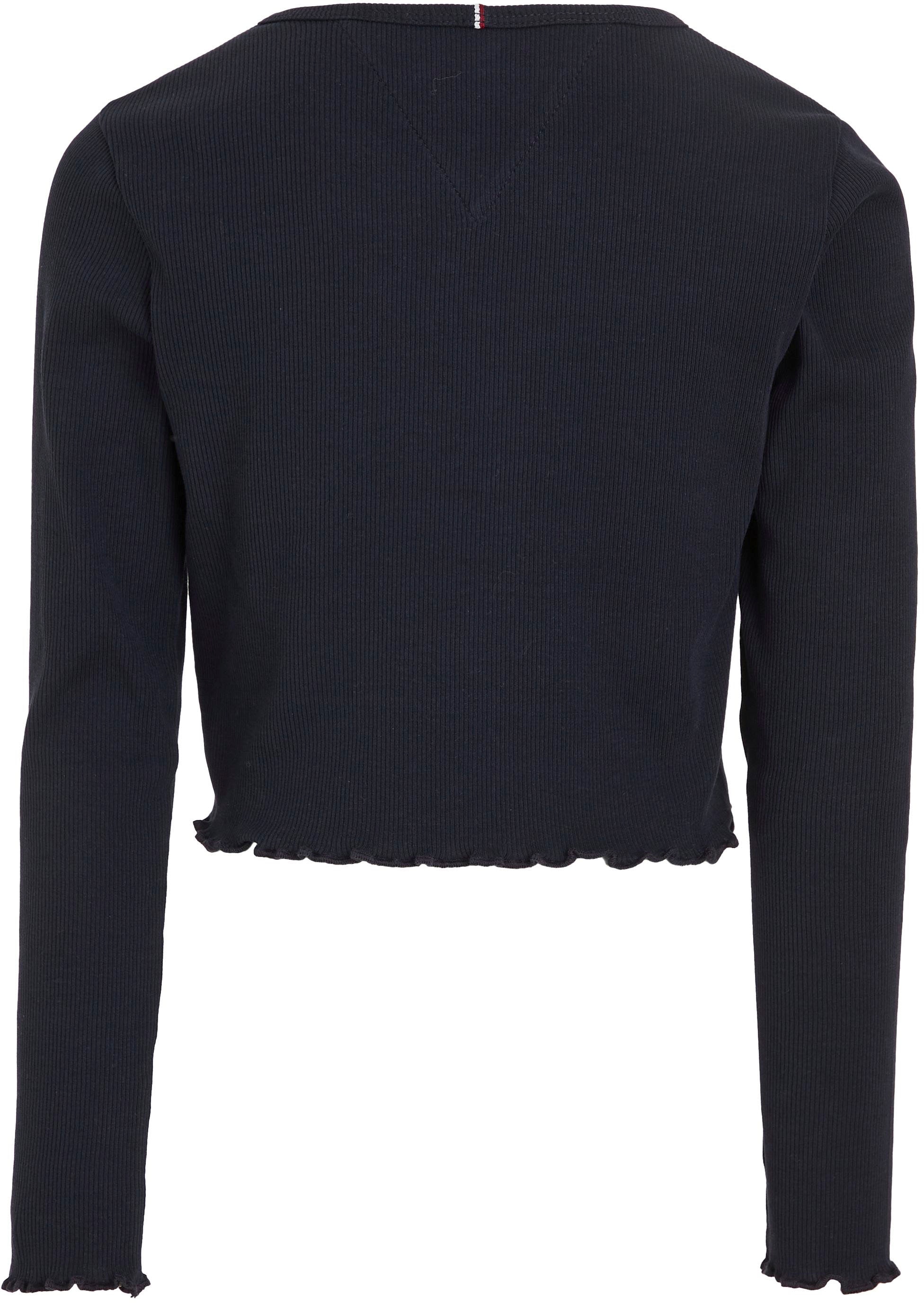 Tommy Hilfiger Langarmshirt »ESSENTIAL RIB TOP L/S«, in leichter Rippenstruktur