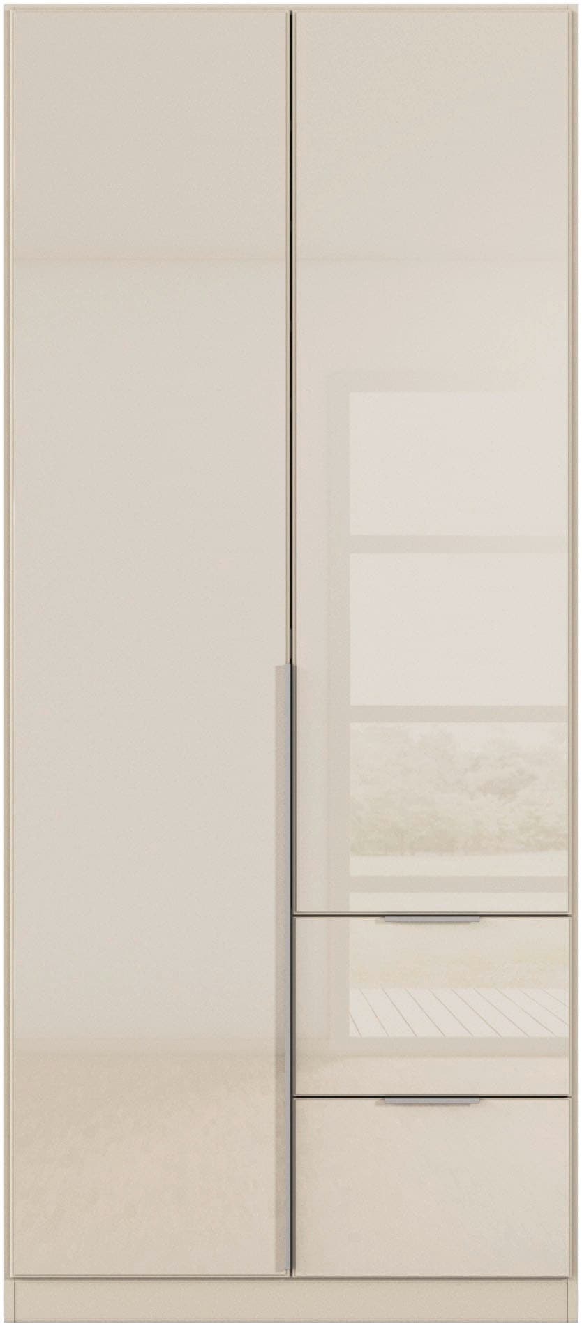 rauch Drehtürenschrank »Kleiderschrank Kleiderschränke Schrank Garderobe AGORDO mit Glasfront«, mit Außenschubkästen, in 6 Breiten und 2 Höhen MADE IN GERMANY