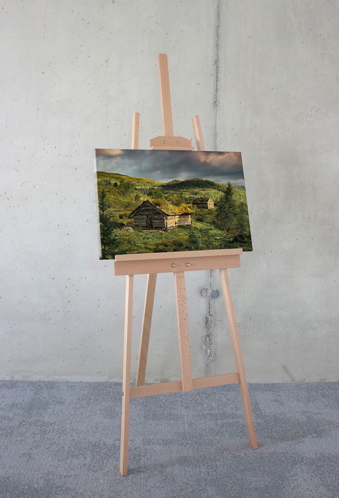 Komar Leinwandbild »Rustic Charme - Größe 60 x 40 cm«, Baum-Blätter-Natur-Berge-Blumen-Foto-Jahreszeiten-Landschaft-Meer-Strand-Palmen, (Packung, 1 St.), Keilrahmenbild mi Echtholzrahmen