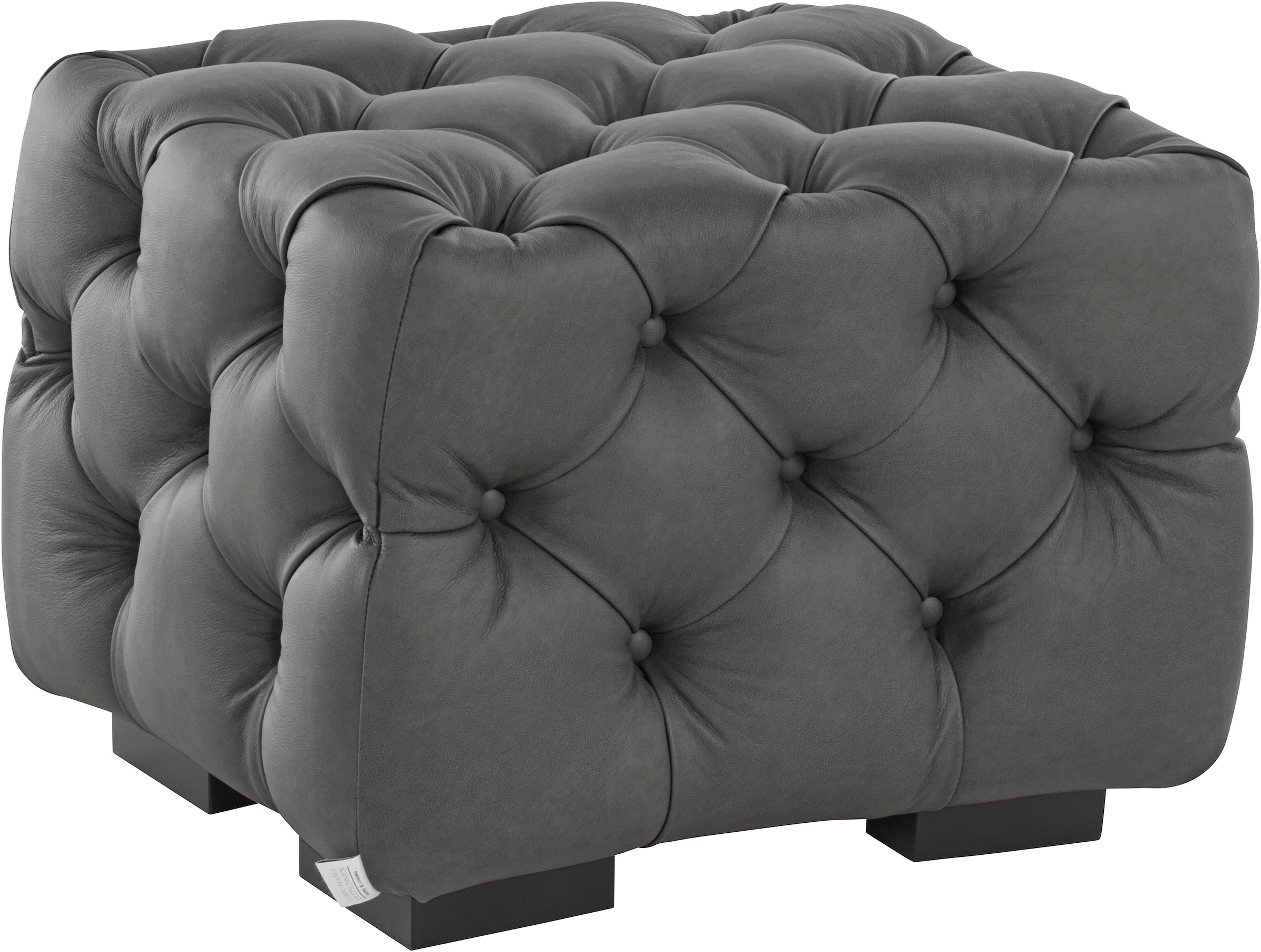Guido Maria Kretschmer Home&Living Polsterhocker »Kalina«, mit klassischer Chesterfield-Knopfheftung, passend zur Serie "Kalina"