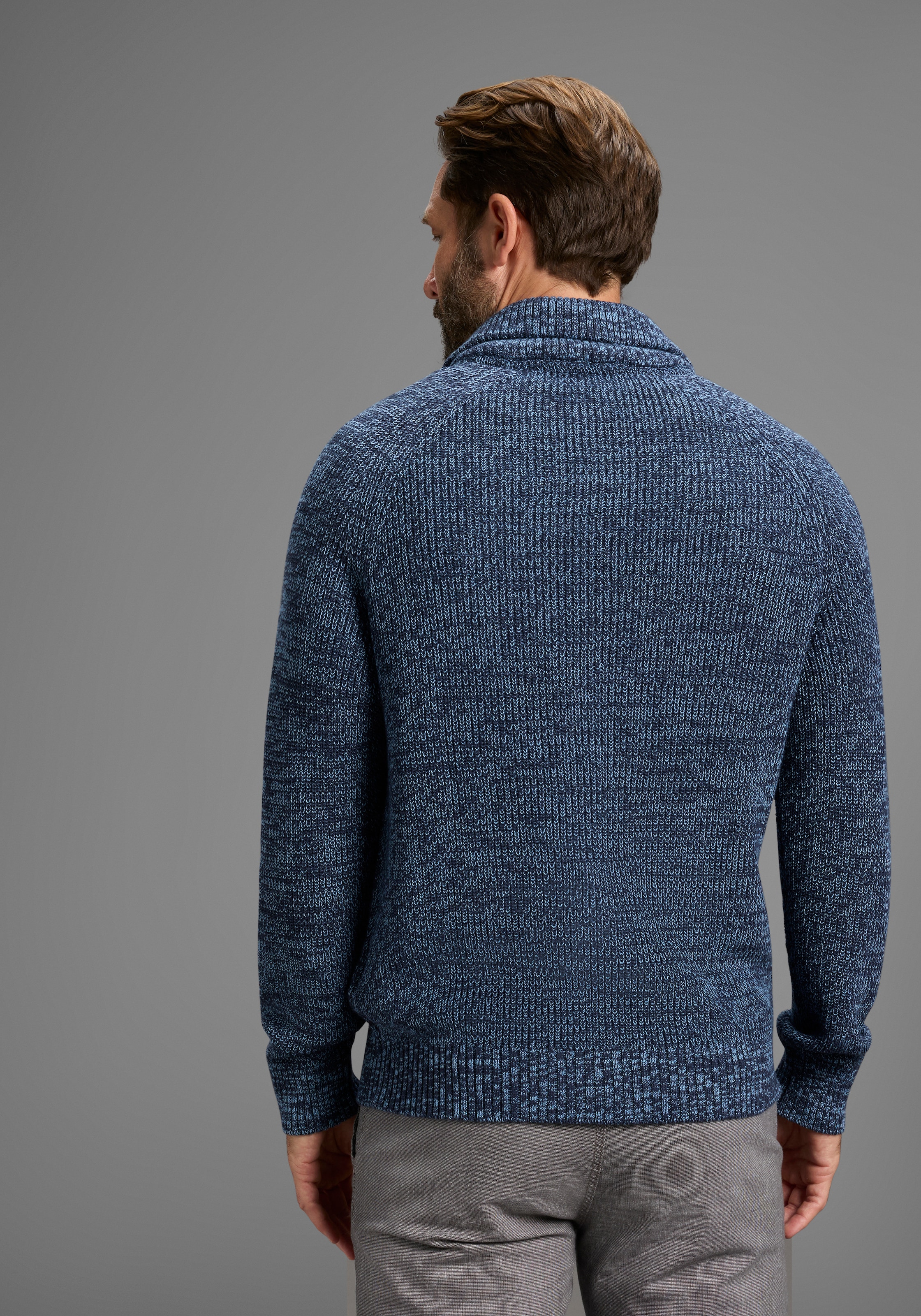 Man's World Strickjacke »Neue Kollektion!«, mit Stehkragen