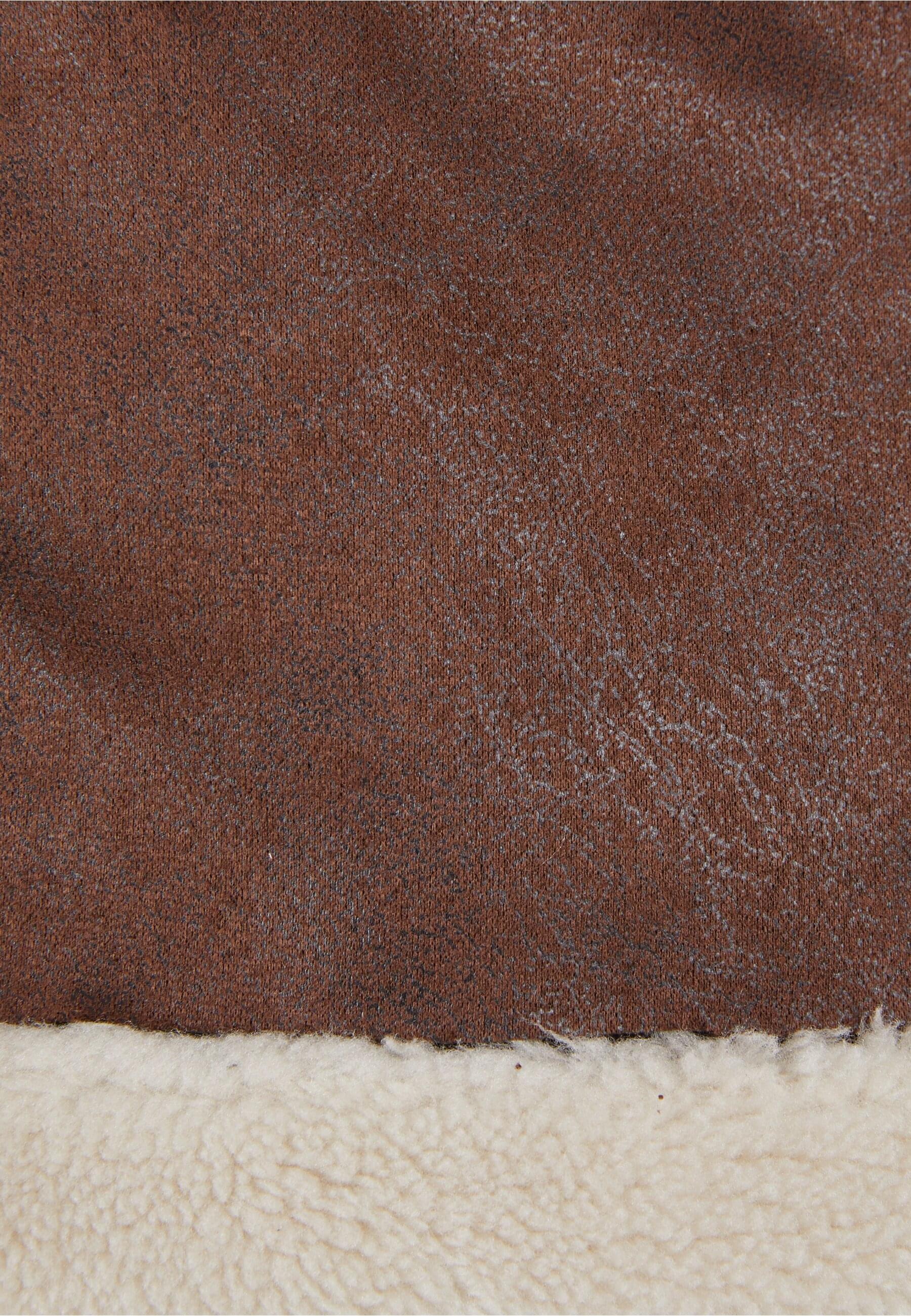 URBAN CLASSICS Winterjacke »Urban Classics Ladies Shearling Jacket« 1 Stk. tlg. mit Kapuze