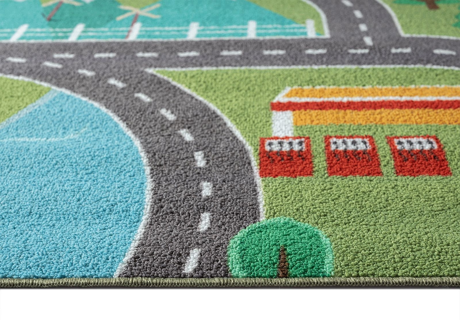 the carpet Teppich »Happy Life round«, rund, 4 mm Höhe, Life Kinderzimmer Teppich Spielteppich pflegeleicht