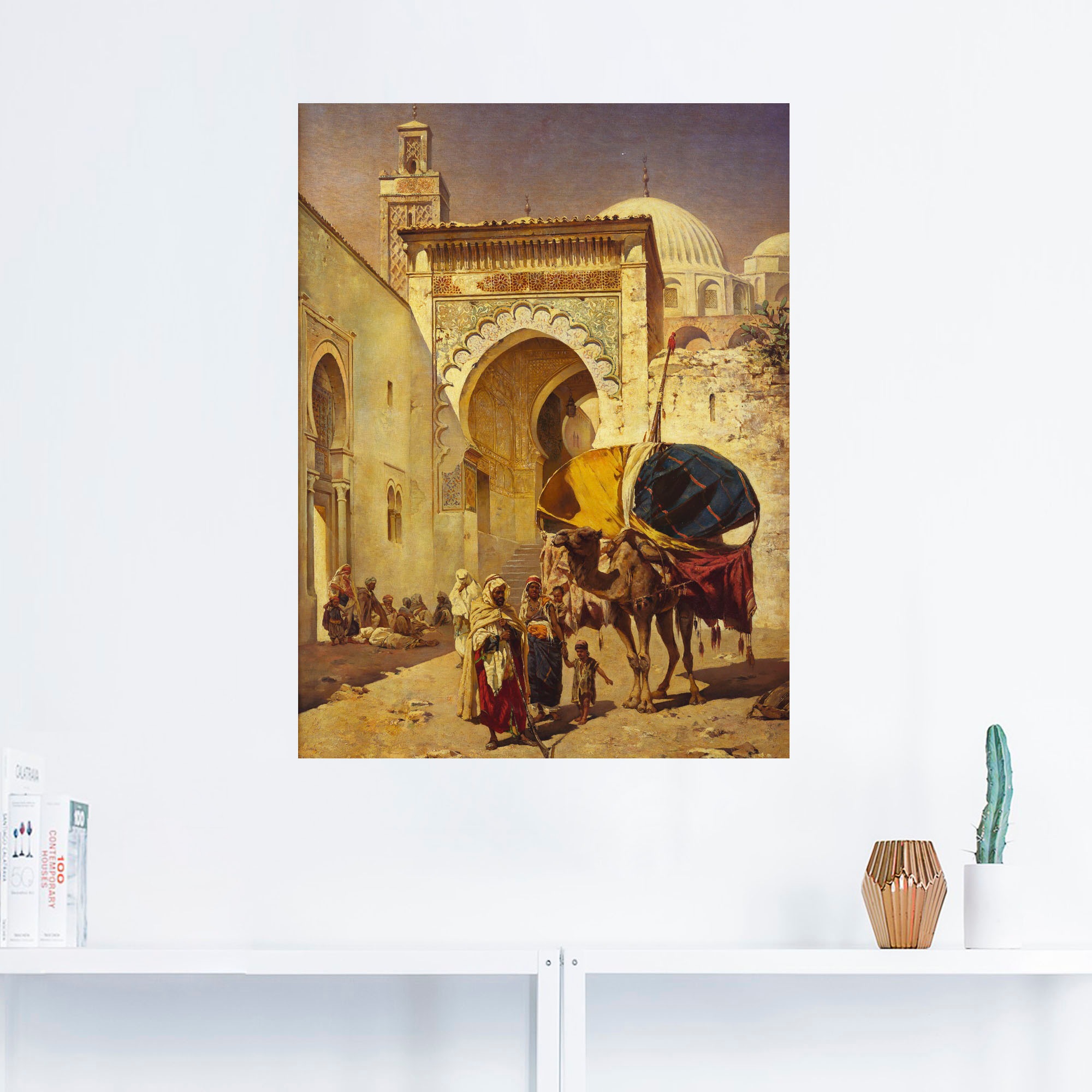 Artland Wandbild »Eine arabische Straßenszene.«, Gebäude, (1 St.), als Leinwandbild, Poster, Wandaufkleber in verschied. Größen