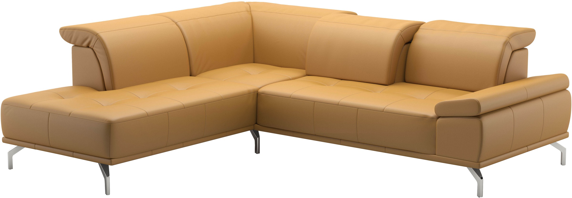 Places of Style Ecksofa »Caluna«, Inkl.Sitztiefenverstellung, wahlweise mit Kopf- und Armteilverstellung
