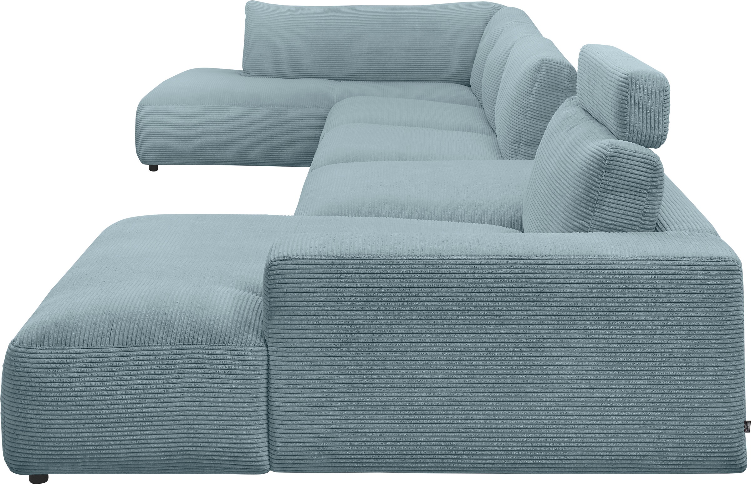 Musterring Wohnlandschaft »Lucia U-Form«, Cord-Bezug, inklusive Kopfstütze, Gesamtbreite 524 cm