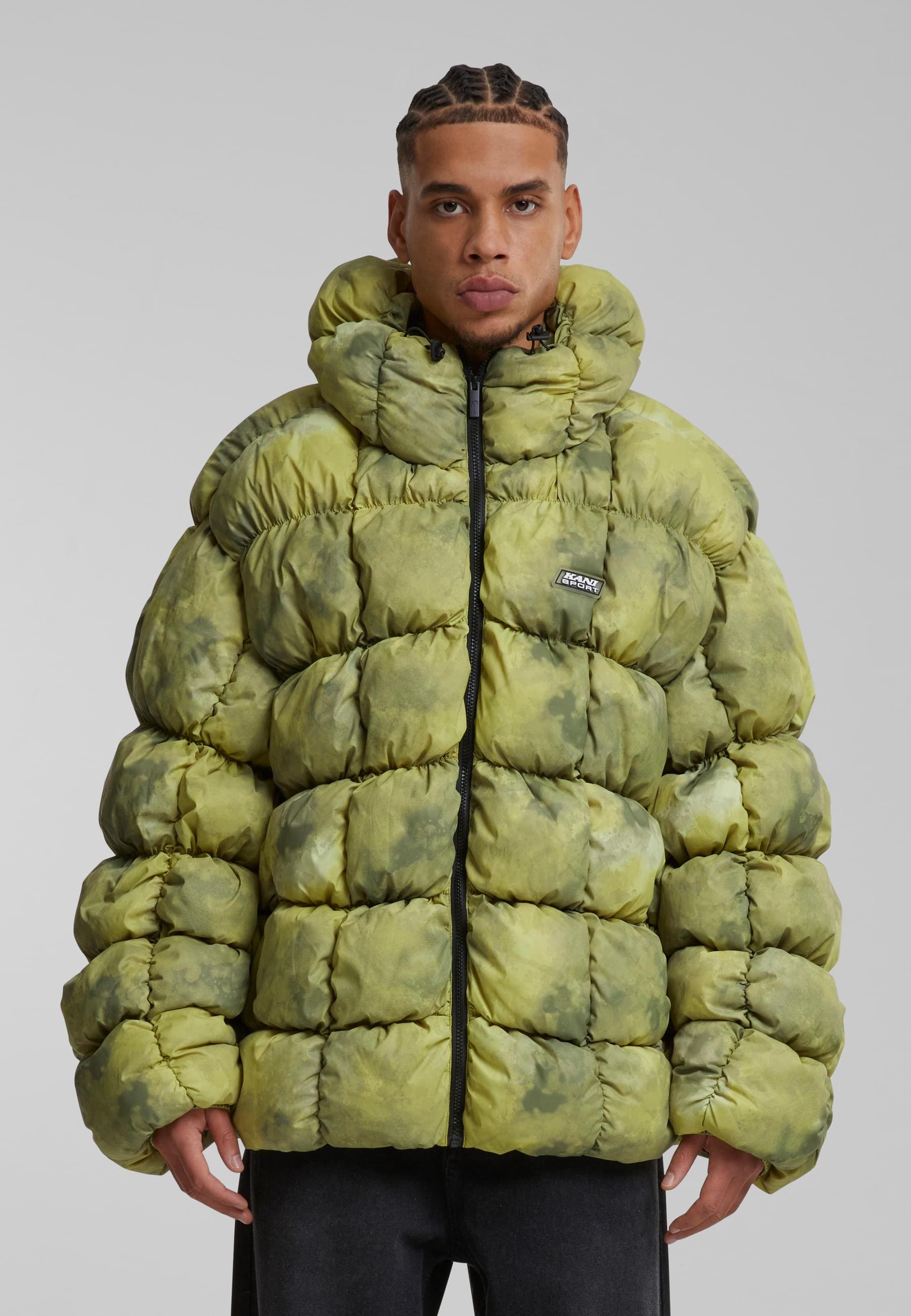 Karl Kani Winterjacke »Karl Kani Karl Kani Sport Patch Square Quilted Puffer Jacket« 1 Stk. tlg. ohne Kapuze
