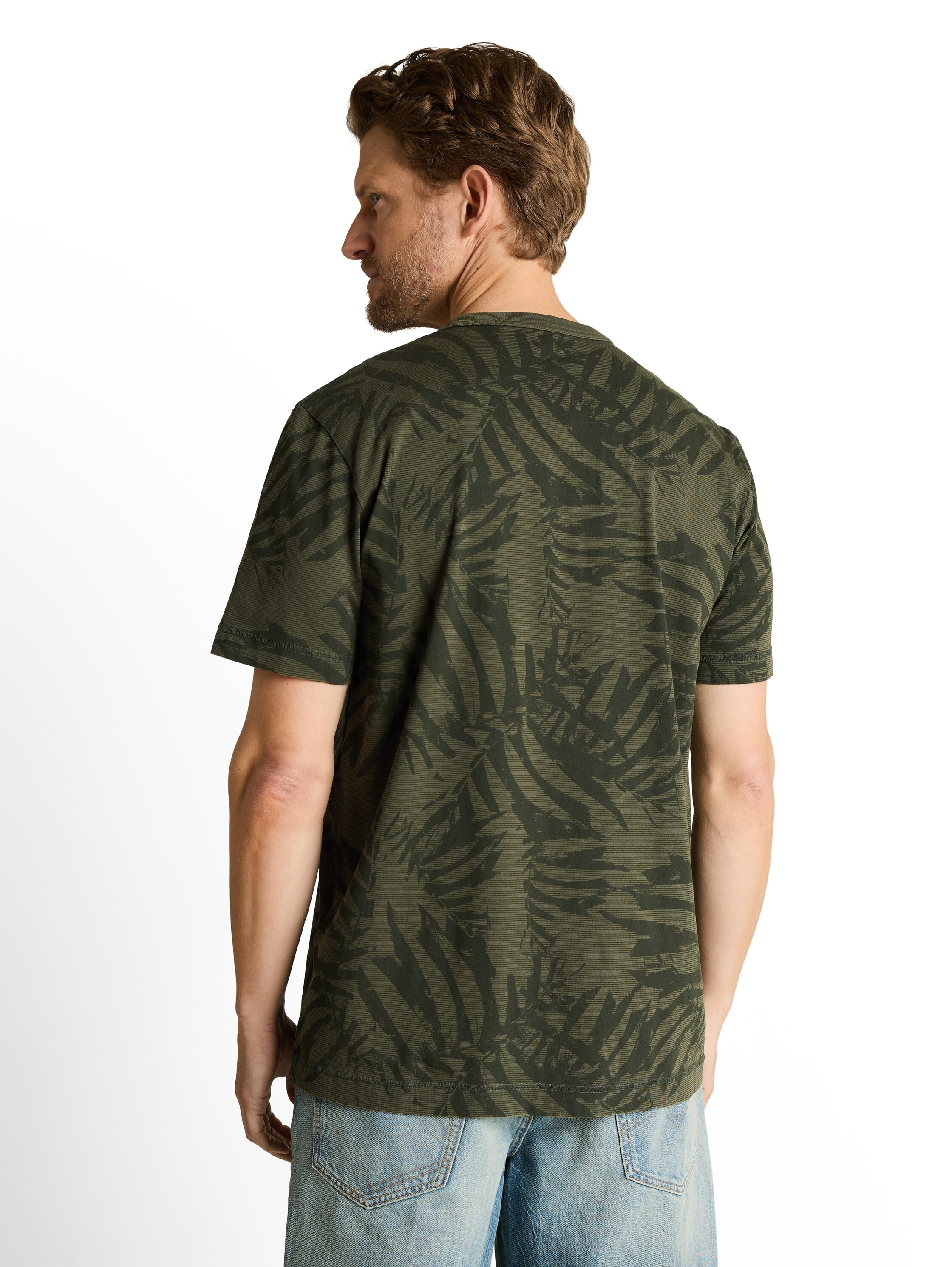 TOM TAILOR Kurzarmshirt mit floralem Allover-Print