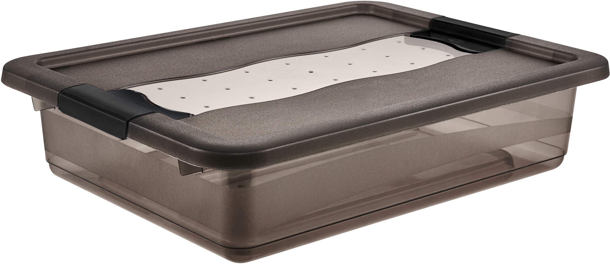 keeeper Aufbewahrungsbox »Cornelia, 6er Set, 7 L, 39,5 x 29,5 x 9,5 cm« durch Clips verschließbar, Griffe am Boden