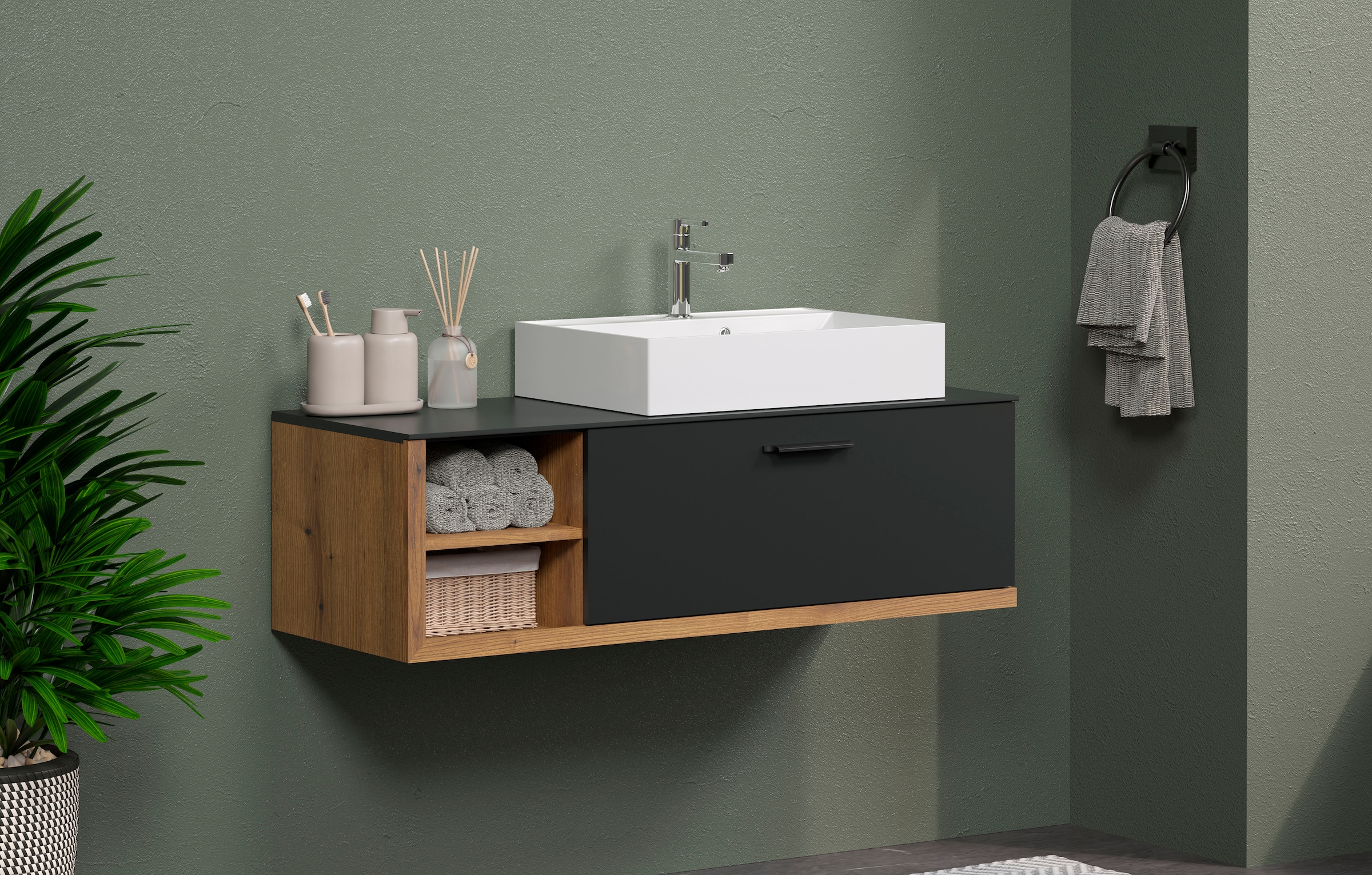 INOSIGN Waschtisch »Premont«, Eleganter Waschbeckenunterschrank mit 60 cm Waschbecken - Softclose