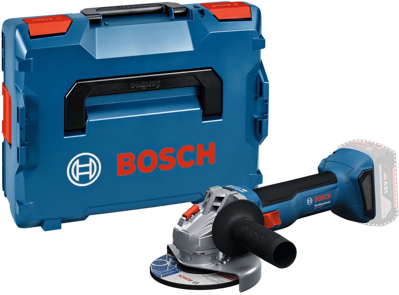 BOSCH PROFESSIONAL Akku-Winkelschleifer »»GWS 18V-8«« in L-BOXX 136, ohne Akku, ohne Ladegerät (ohne Farbbezeichnung)