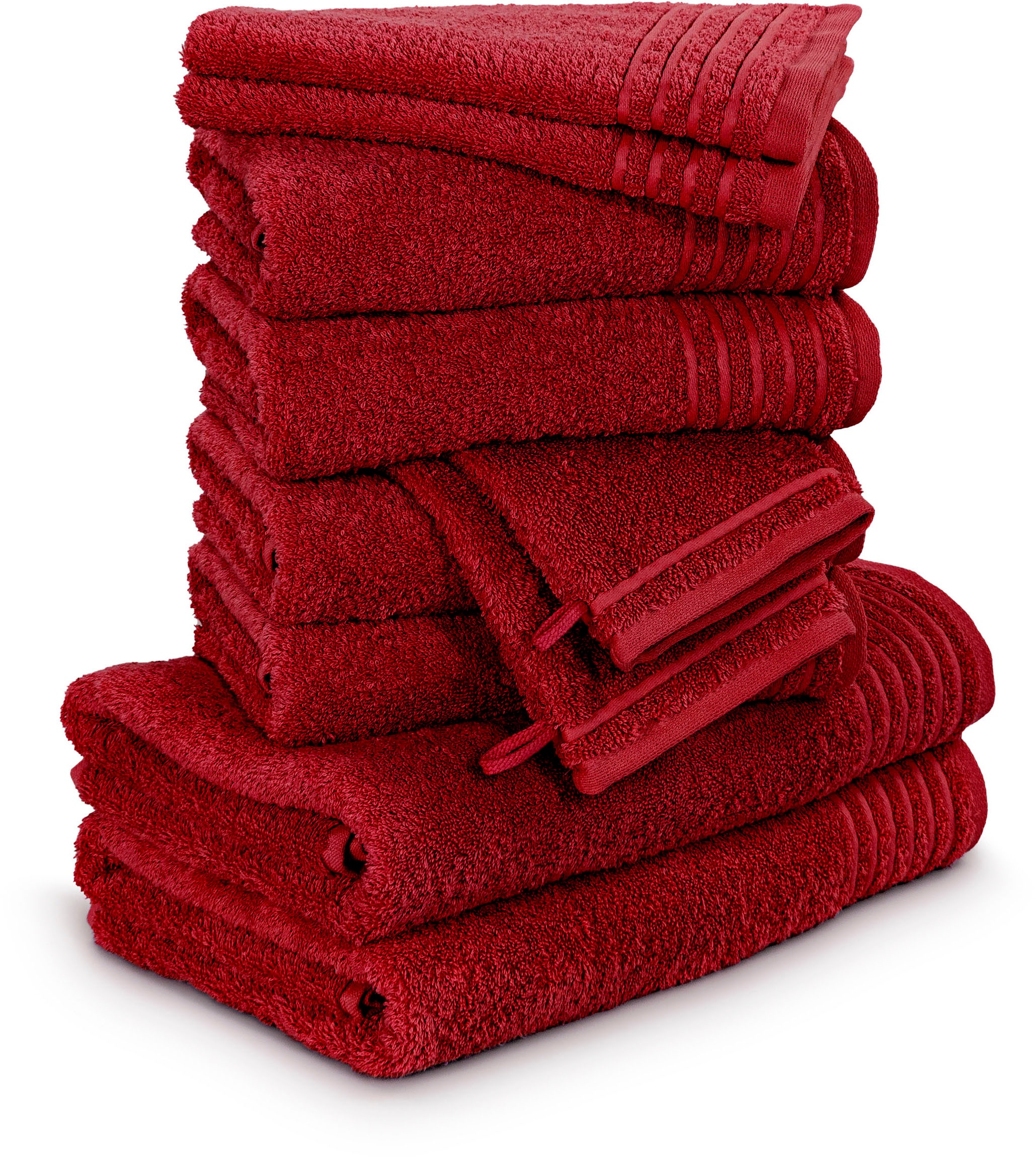 Möve Handtuch Set »New Classic« 10 Stk. Walkfrottier Waschhandschuhen, Gäst günstig online kaufen