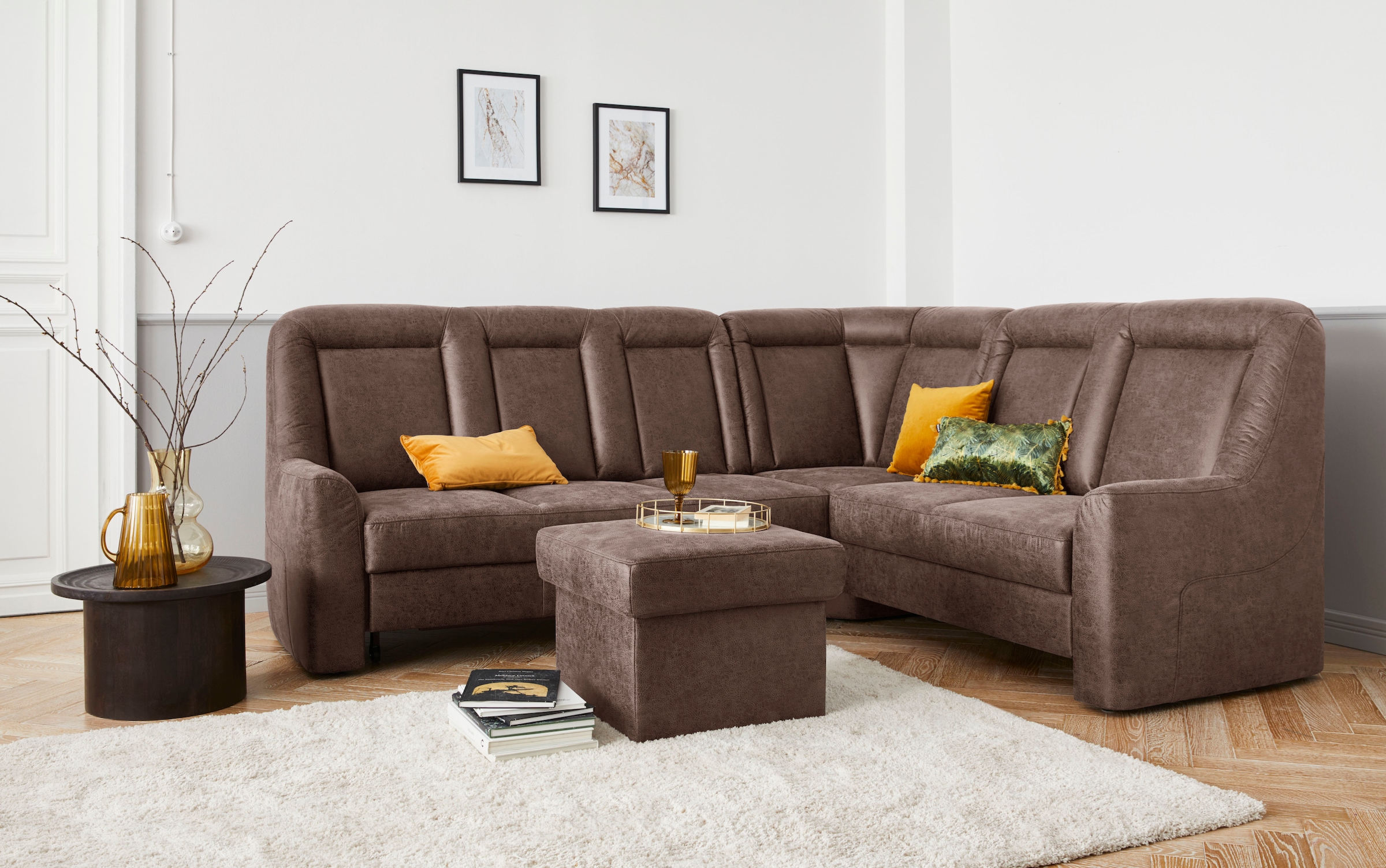 sit&more Ecksofa "Melissa L-Form" klassisches Polsterprogramm, wahlweise Be günstig online kaufen