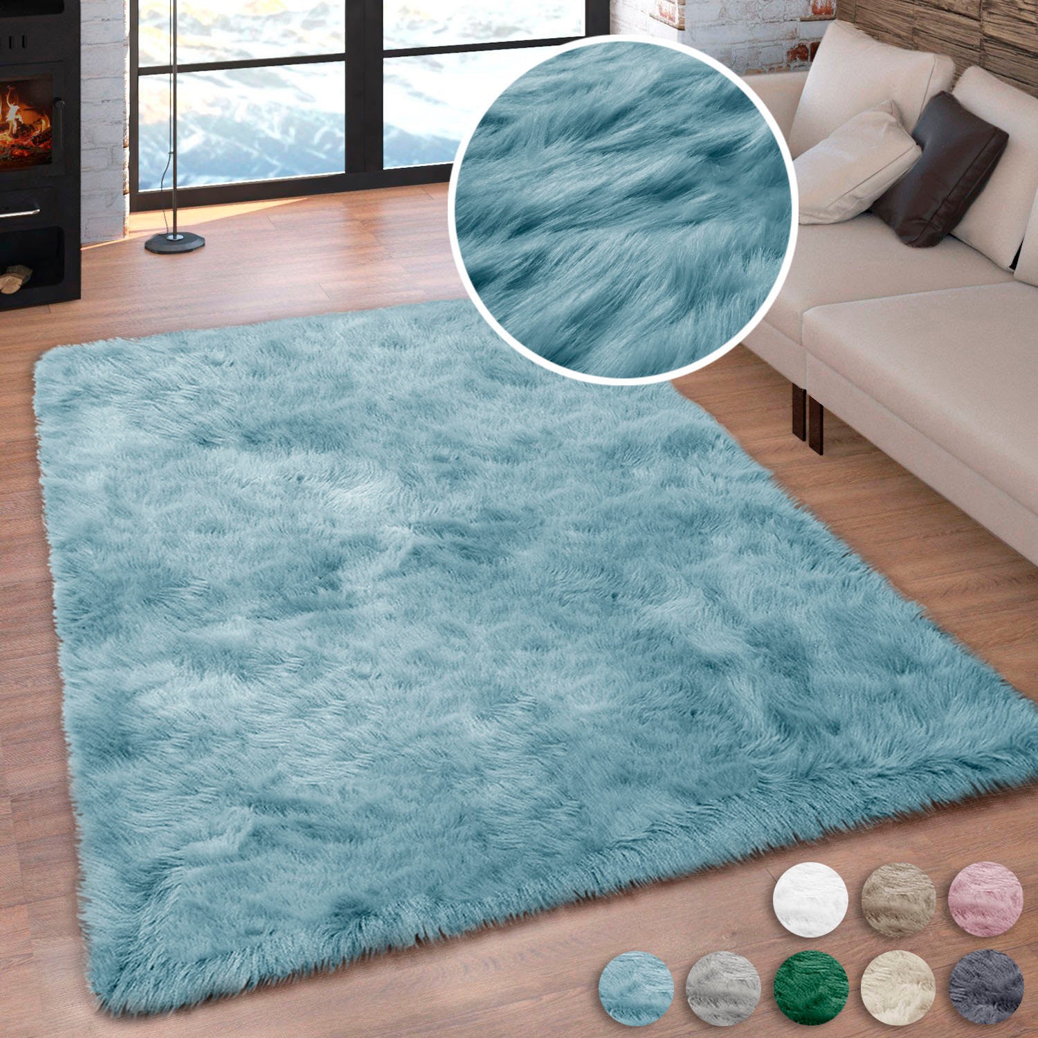 Home affaire Fellteppich »Valeria«, rechteckig, 60 mm Höhe, Kunstfell, beso günstig online kaufen