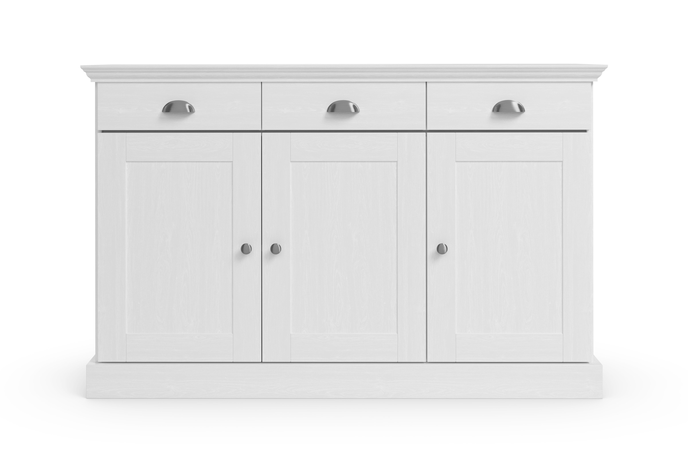 Home affaire Sideboard »Motala«, Kommode, 3 Schubladen und 2 verstellbare Einlegeböden, Breite 125 cm