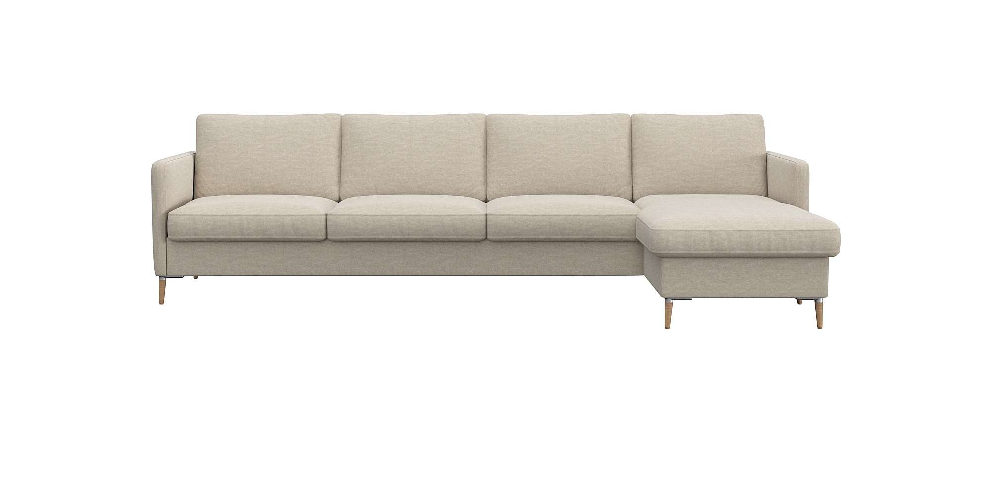 FLEXLUX Ecksofa "Fiore, super Sitzkomfort durch Kaltschaum im Sitz, L-Form" günstig online kaufen
