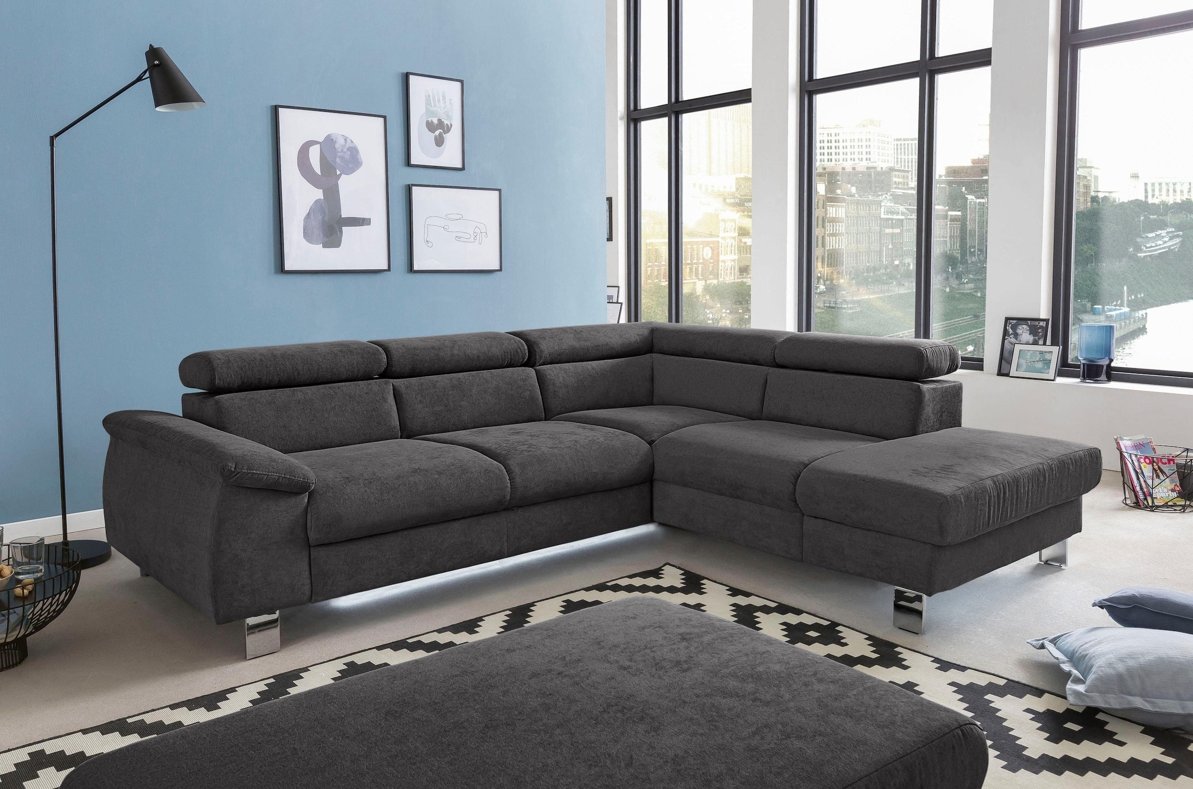 COTTA Polstergarnitur »Komaris L-Form«, (Set), Set bestehend aus: Ecksofa m günstig online kaufen