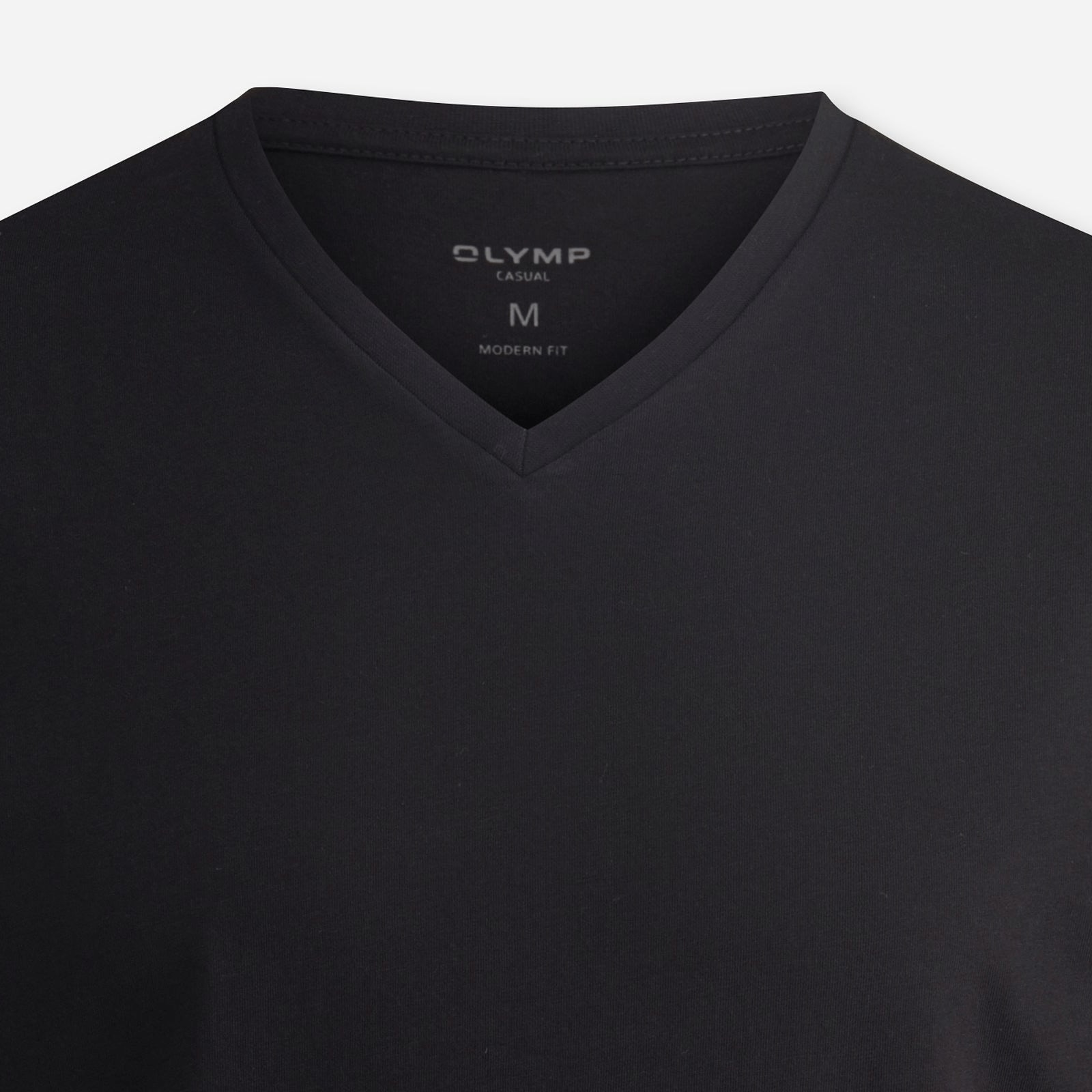 OLYMP T-Shirt Packung, 3er, 3 Stk. tlg. V-Ausschnitt, modern fit, reine Baumwolle