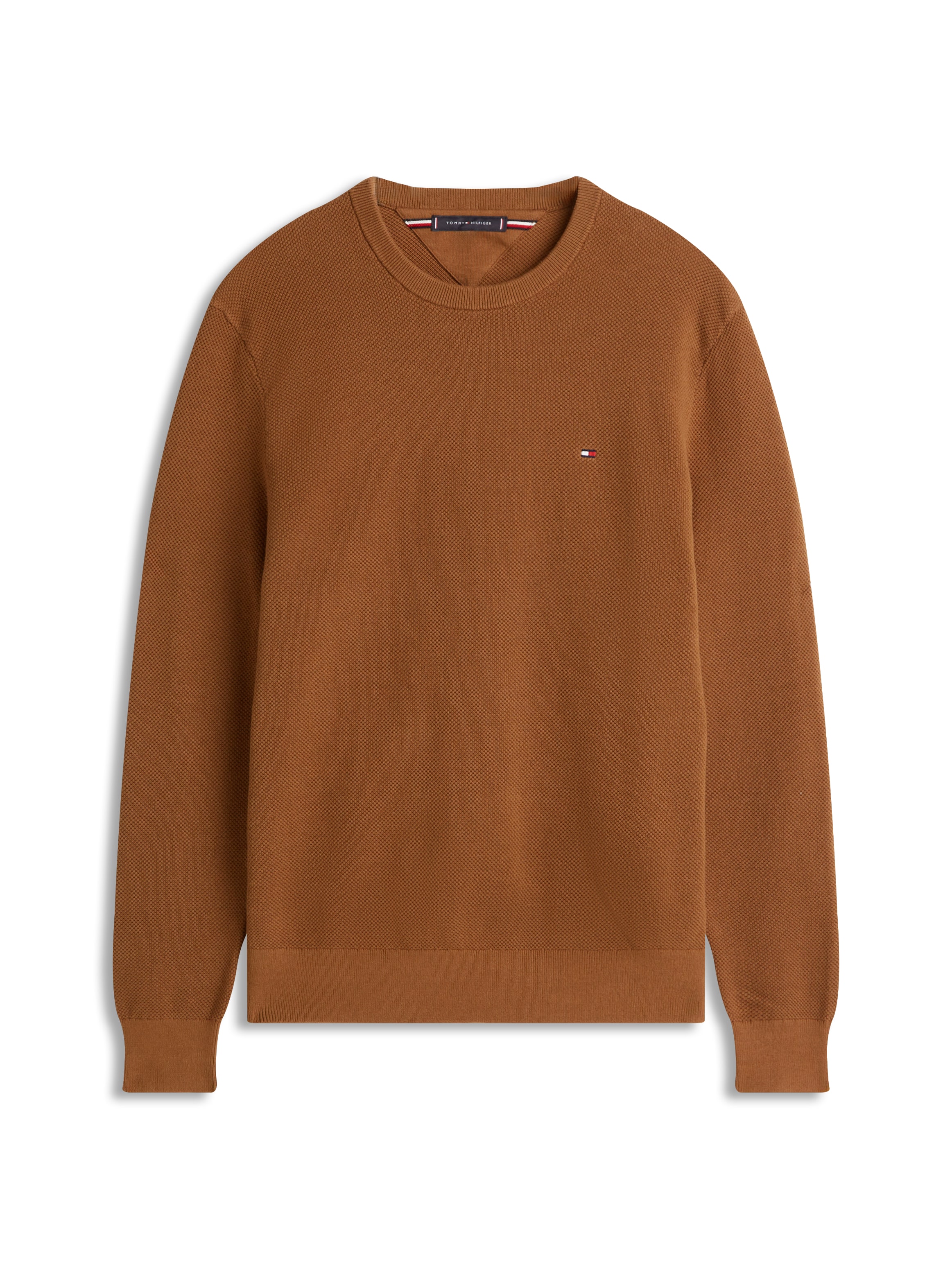 Tommy Hilfiger Rundhalspullover »ESSENTIAL STRUCTURE CREW NECK mit Struktur und Label«