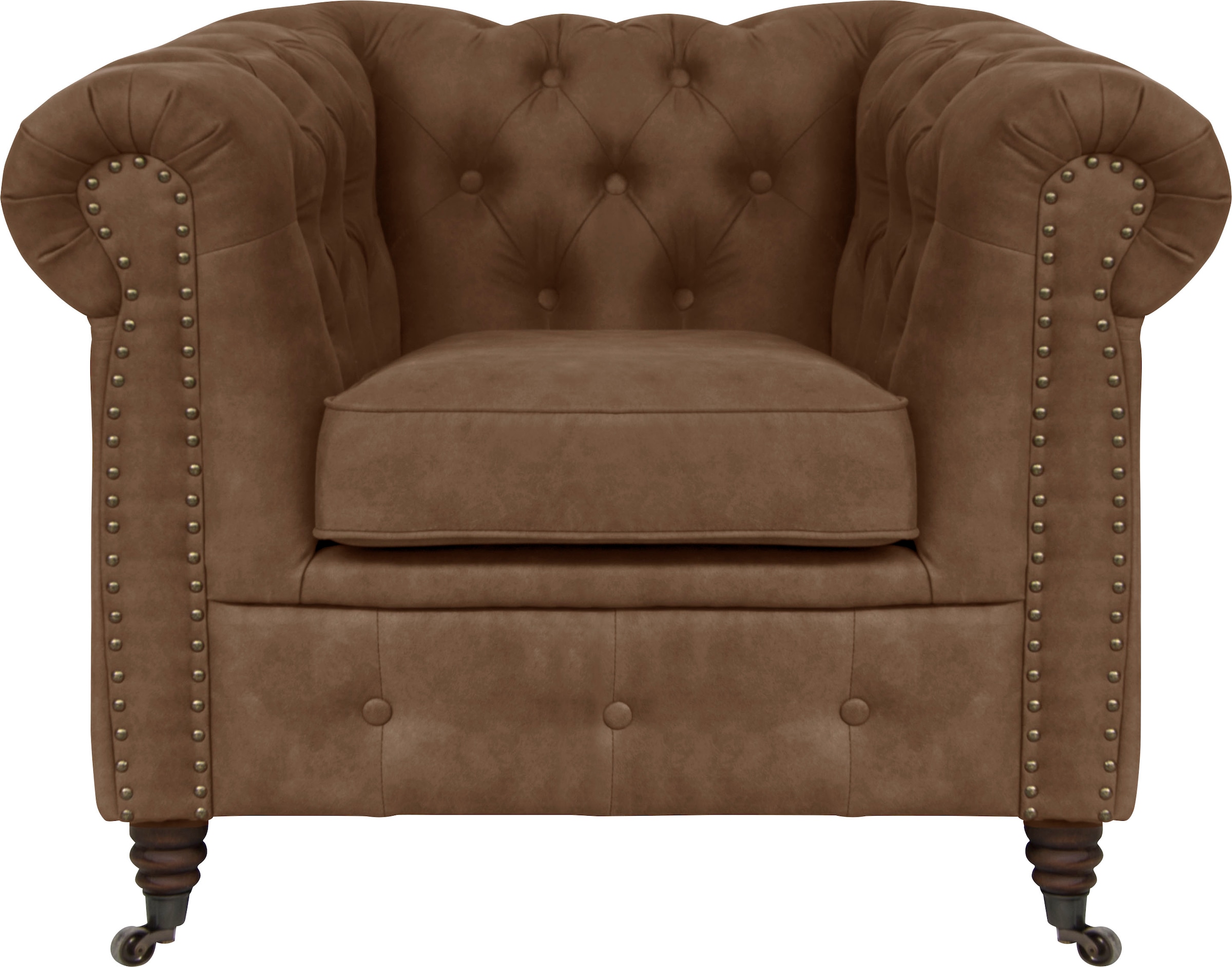 Home affaire Chesterfield-Sessel »Aarburg Sessel«, aufwändige Knopfheftung und Ziernägel im Chesterfield-Design