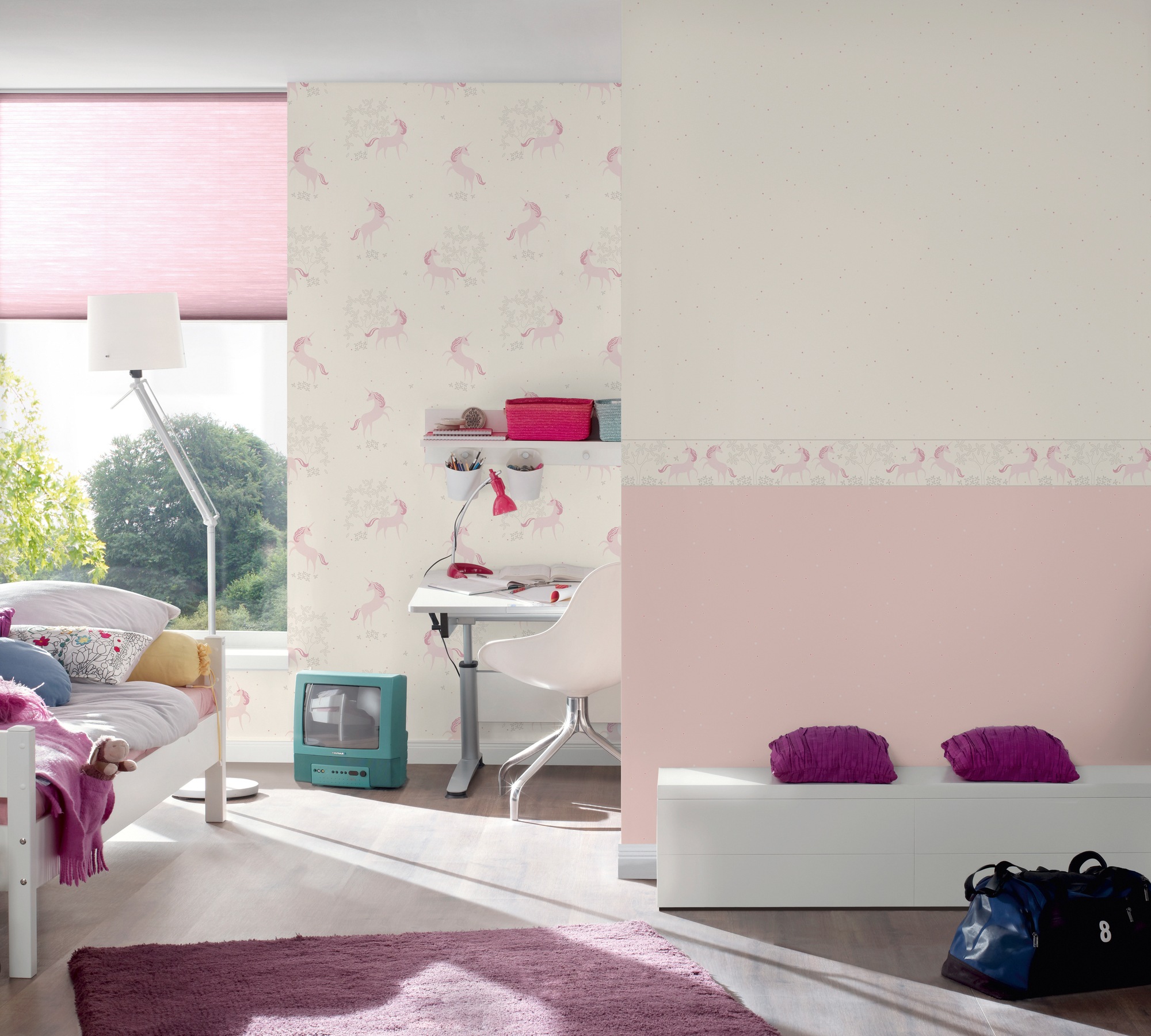 living walls Vliestapete »Boys & Girls«, Strukturmuster-gemustert-Motiv, Modern Tapete Kinder Tapeten Wohnzimmer Schlafzimmer Küche Design Büro