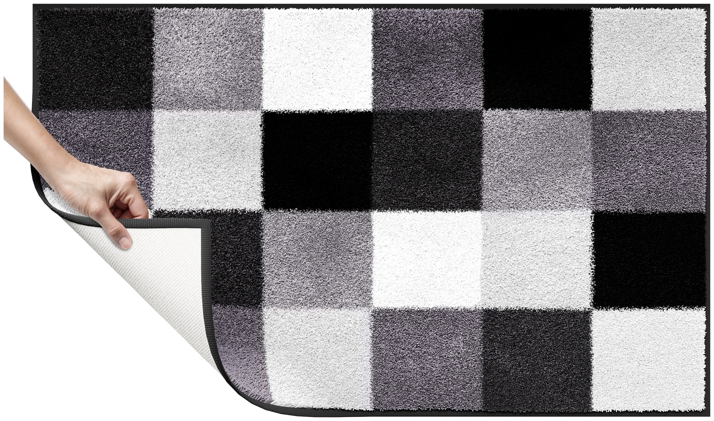 Grund Badematte »Mosaik, Badvorleger, Badezimmer Teppich, sehr weich« Höhe 20 mm rutschhemmend beschichtet fußbodenheizungsgeeignet angenehm weich, auch als 3 teiliges Set erhältlich, Made in Europe