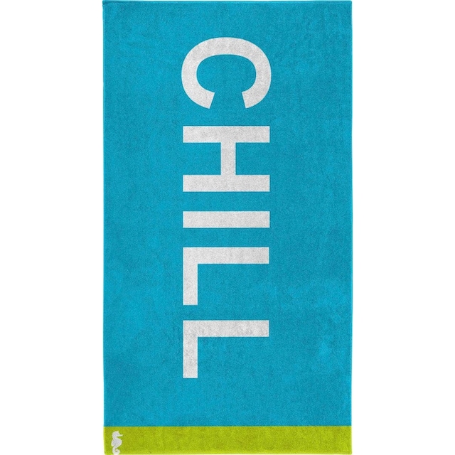 Seahorse Strandtuch »Chill«, (1 St.), mit coolem Text bequem und schnell  bestellen